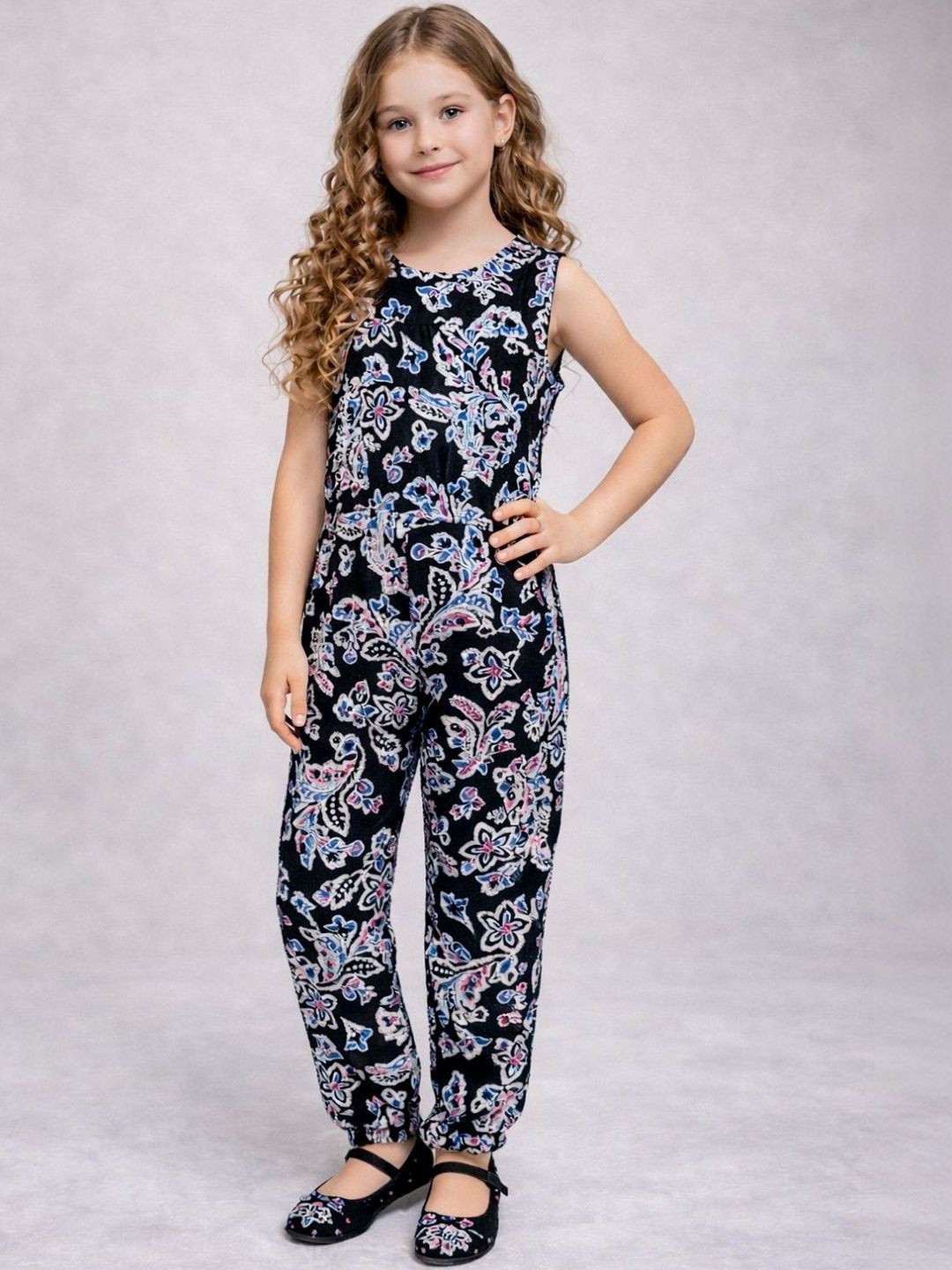 YK Girls Printed Basic Jumpsuit-picture-35