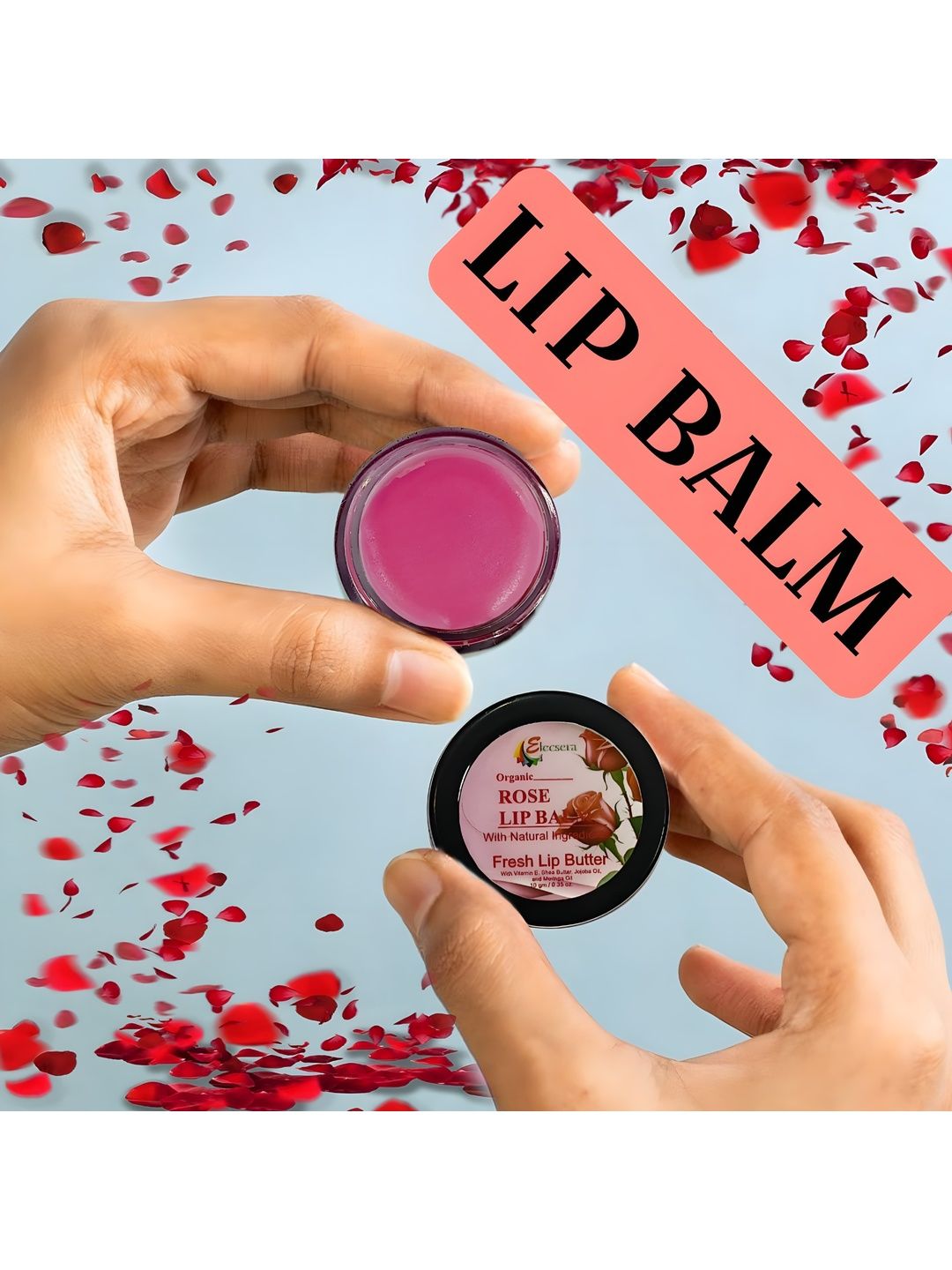 Elecsera Rose Lip Balm With Shea Butter & Vitamin E - 10 g-picture-41