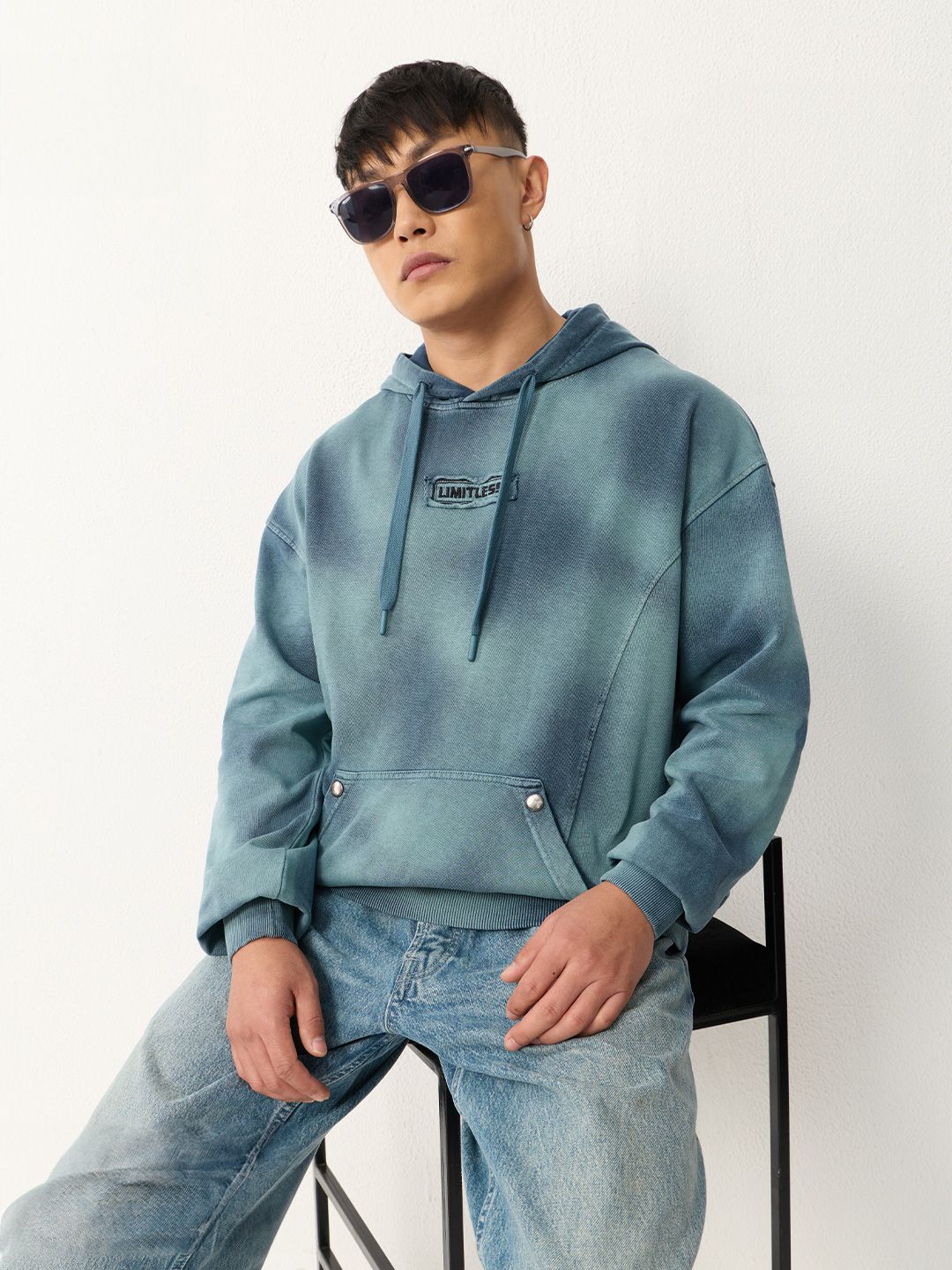 Harry Potter Wanted|Harry Potter™ - Men Printed Oversized Fit Hooded Hoodie