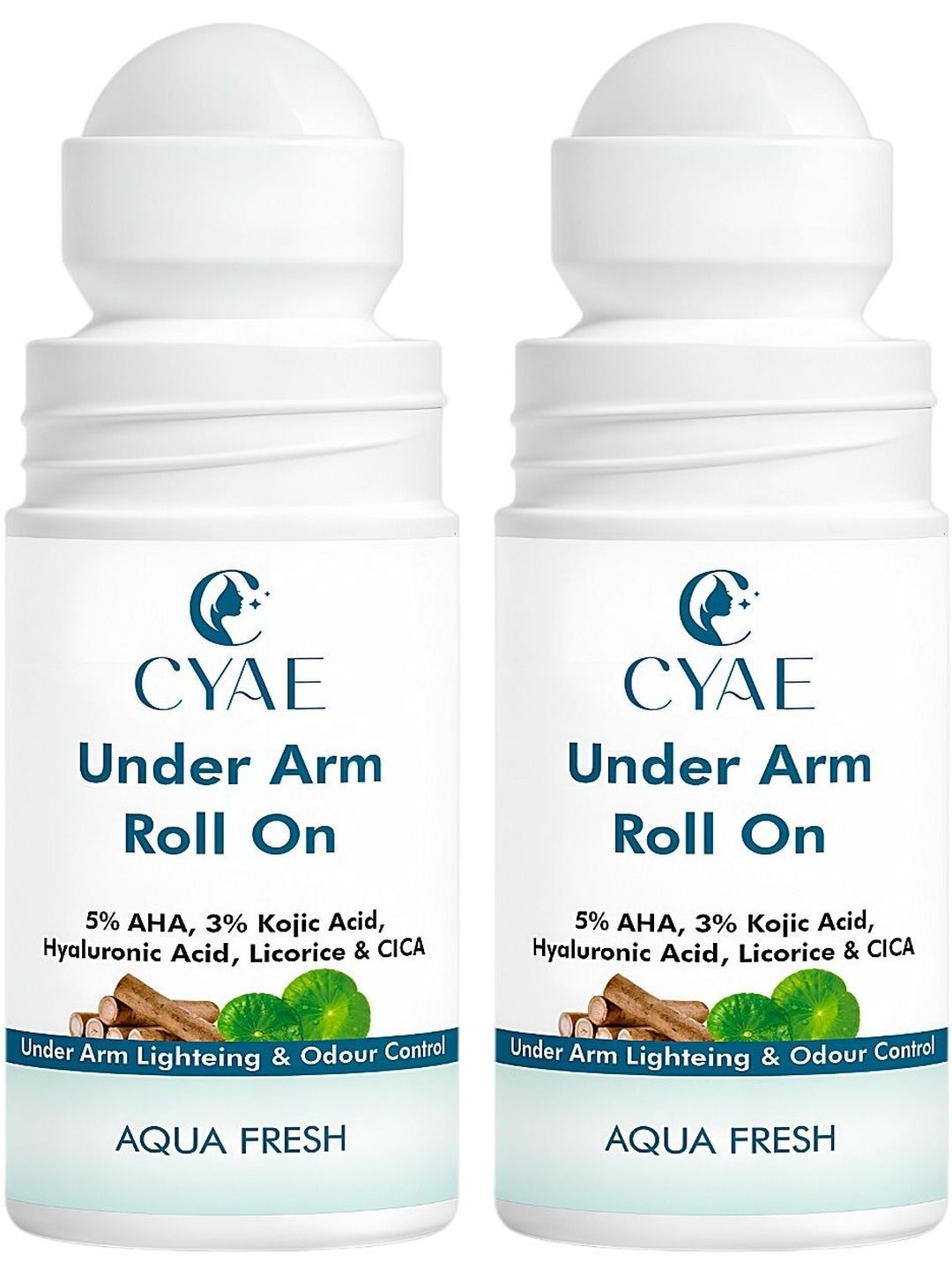 Cyae Set Of 2 Under Arm Roll On with 5% AHA & 3% Kojic Acid - 50 ml Each-picture-28
