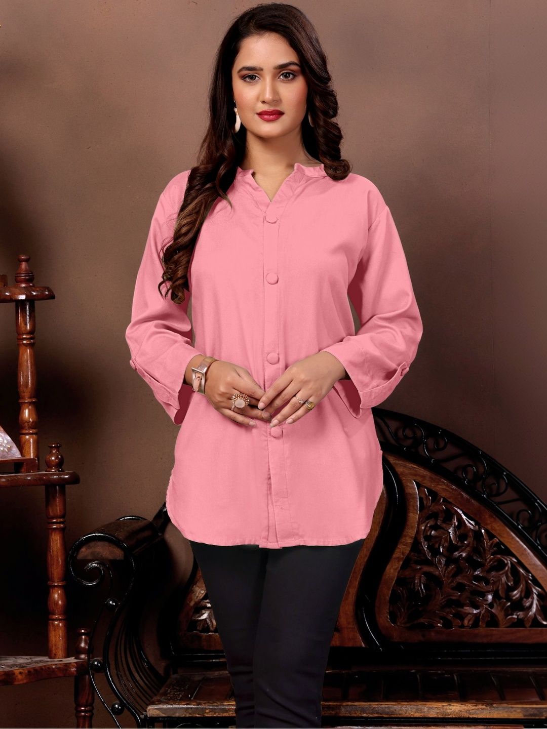 Moda Rapido Dyed V-Neck Kurti-picture-47