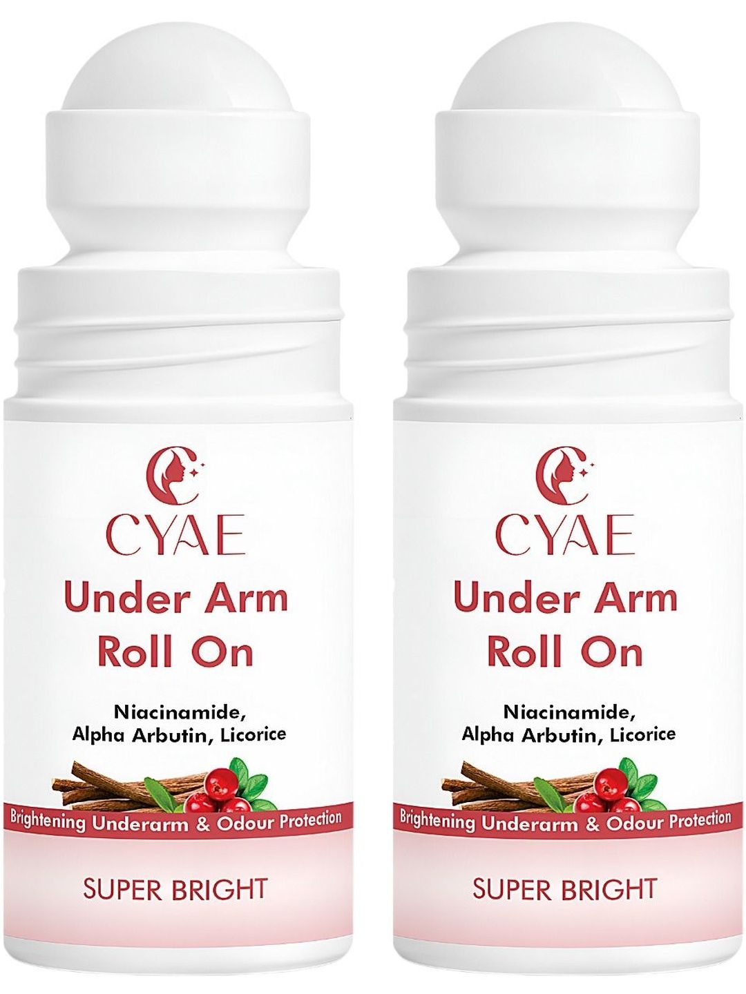 Cyae Set Of 2 Super Bright Under Arm Roll On - 50 ml Each-picture-37