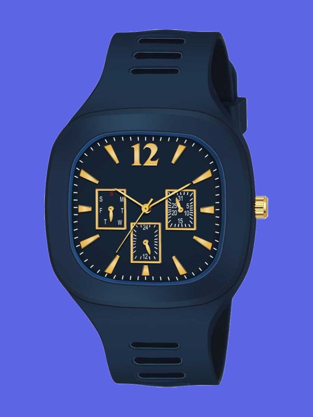 SELLORIA Unisex Kids Dial & Stainless Steel Bracelet Style Straps Watch BL-0005_Navy_Blue-picture-11