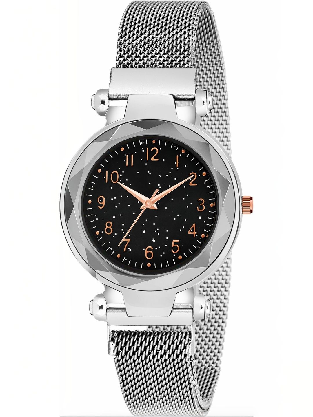 mivaan Women Dial & Stainless Steel Straps Watch Mag.Silver 126 BlkDial &-image-36