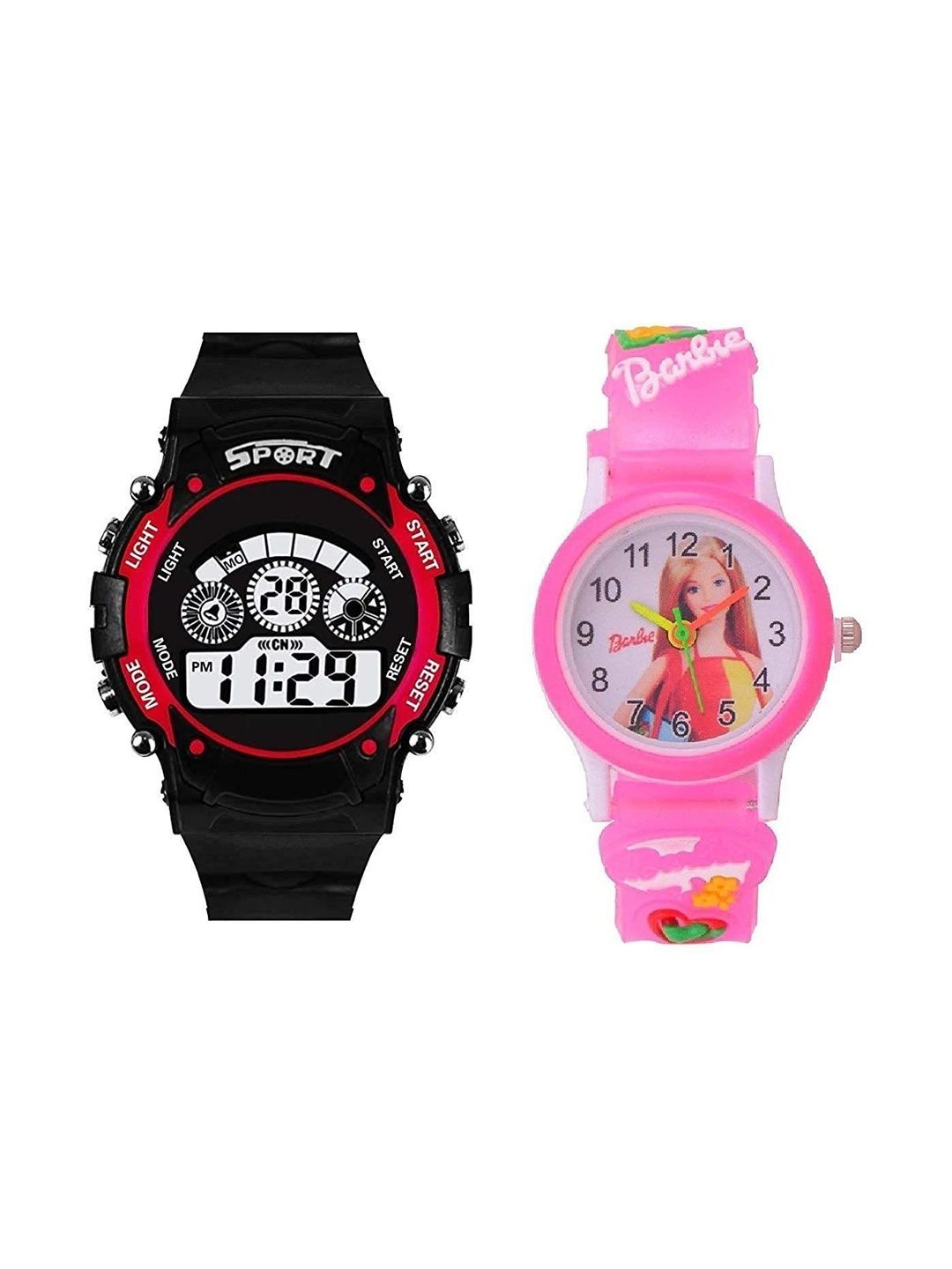 SELLORIA Unisex Kids Dial & Stainless Steel Bracelet Style Straps Watch LAL SPORTS - PIKNKY BARBIE-image-25