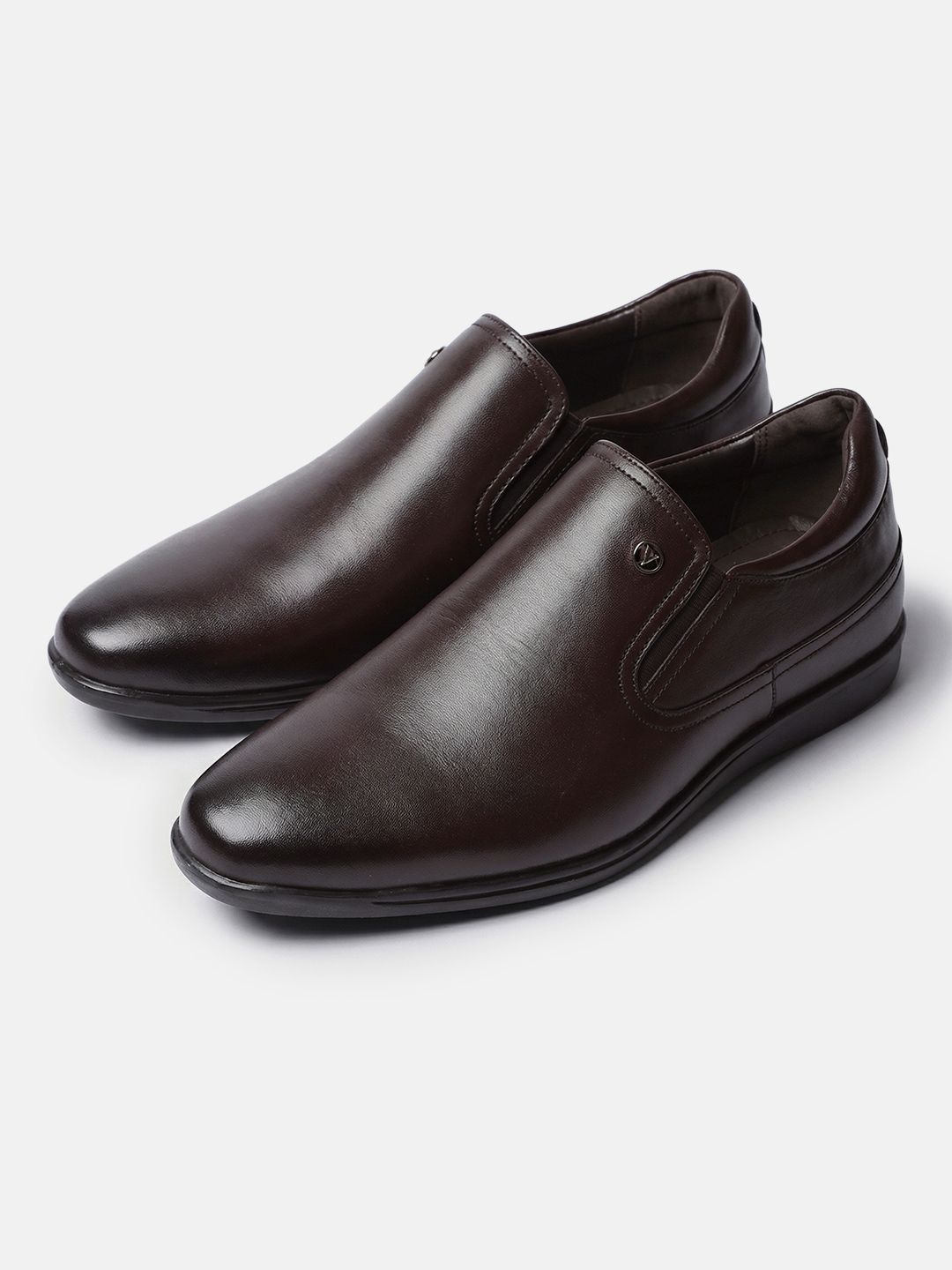 Van Heusen Men Textured Leather Formal Shoes-picture-47