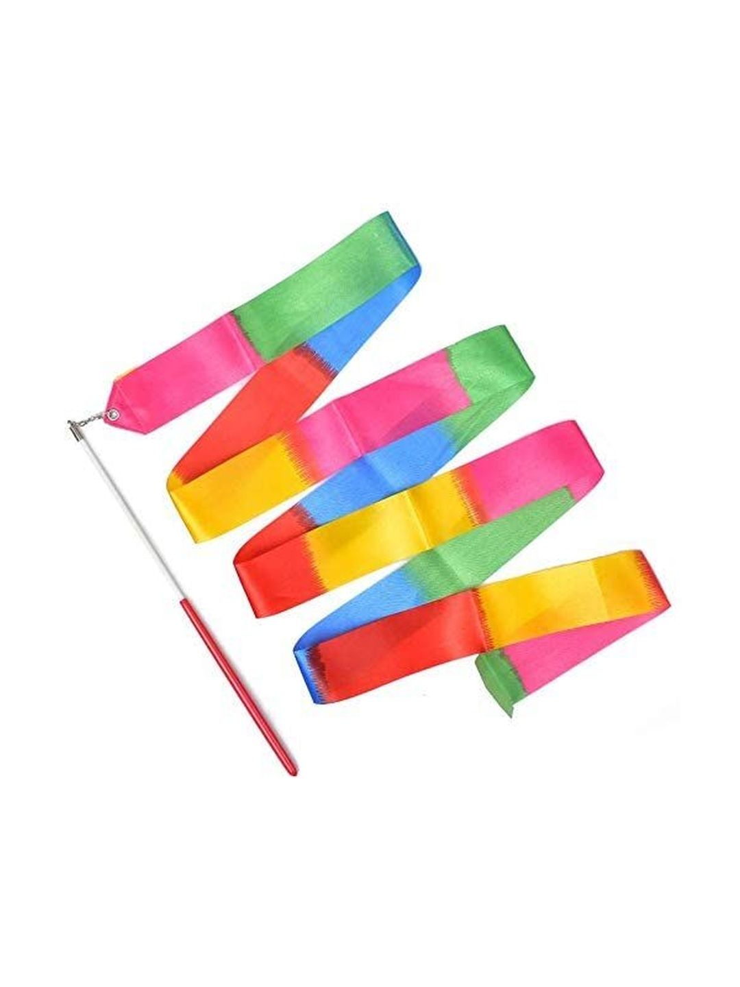 AK ANOLIHK Vivid Rainbow Wave Ribbon Wand for Gymnastics & Dance Activity Toys and Games-picture-41