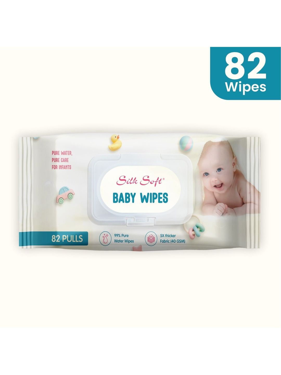 Silk Soft Ultragentle Baby Wet Wipes - 82Pcs-picture-16