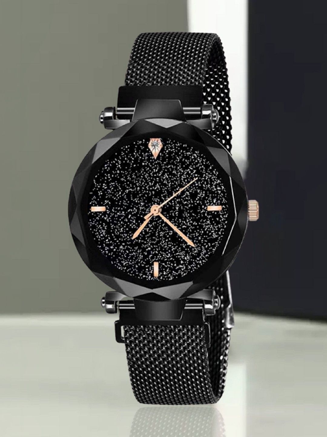SELLORIA Unisex Kids Dial & Stainless Steel Bracelet Style Straps Watch 0001 bilack magnet-picture-18