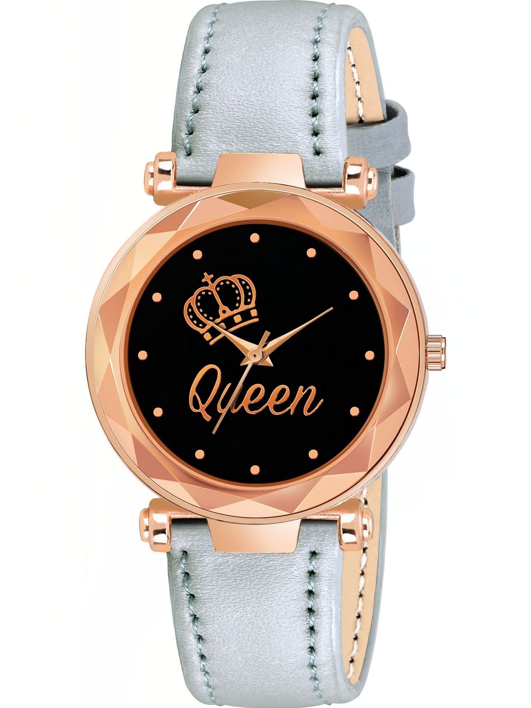 mivaan Women Dial & Leather Straps Watch Q-214-TAJ-Grey&-image-25