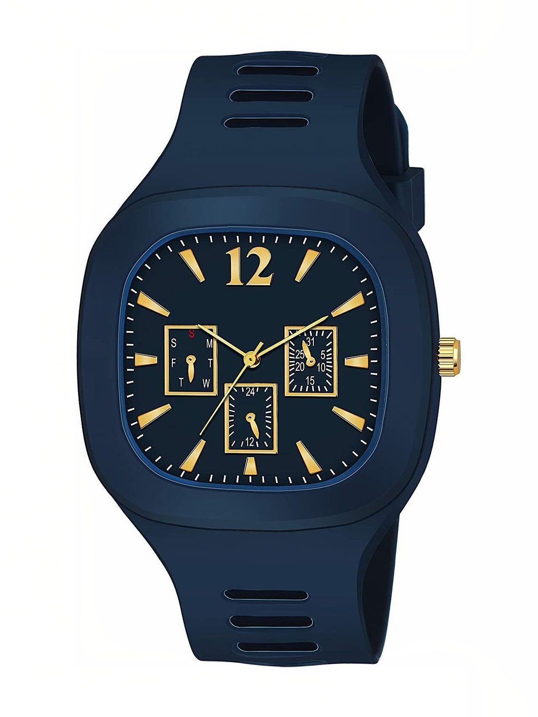 SELLORIA Unisex Kids Dial & Stainless Steel Bracelet Style Straps Watch ADDI NAVY BLUE-image-41