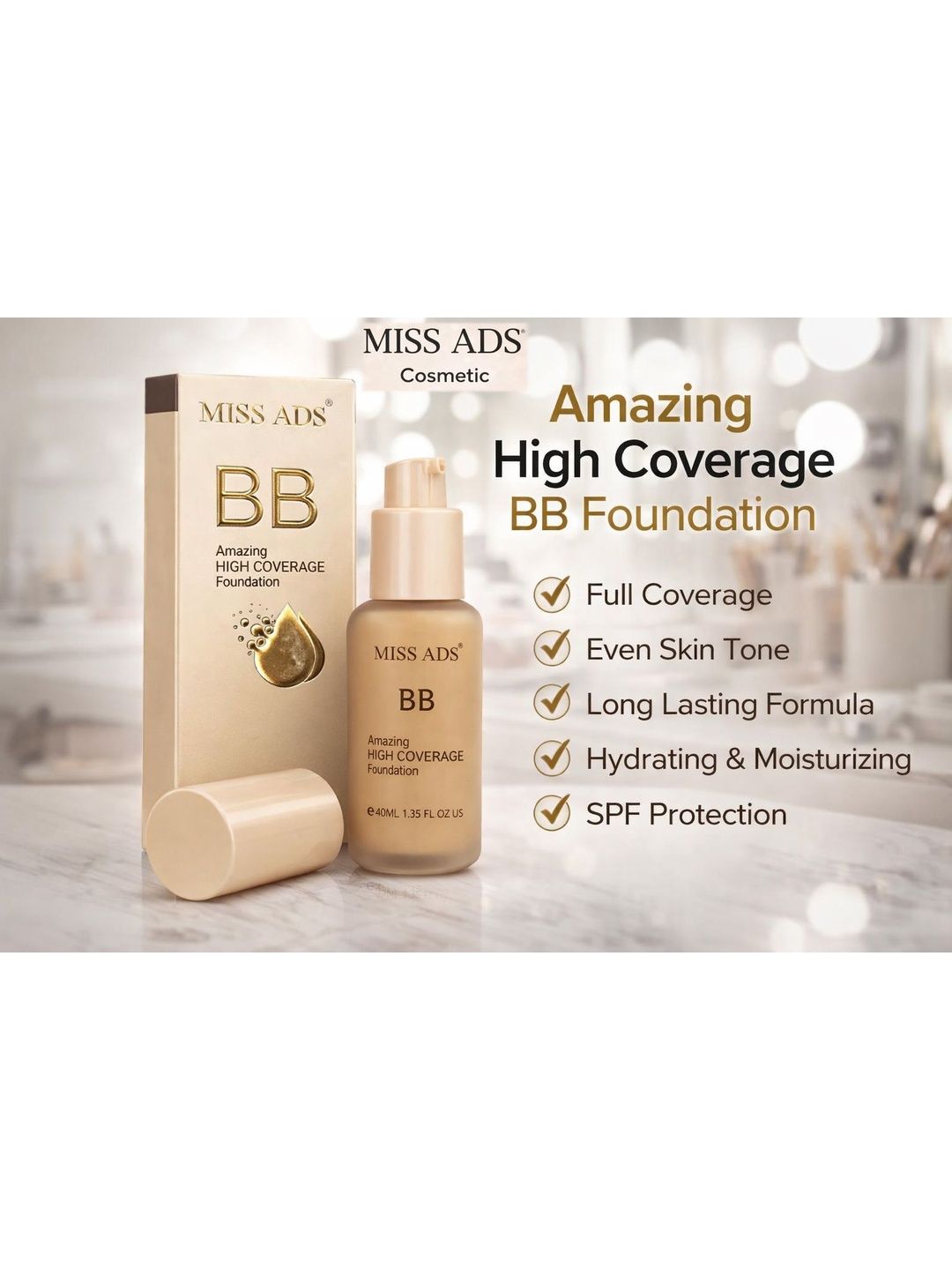 MISS ADS BB High Coverage Foundation - 40 ml - MAFC24-picture-13