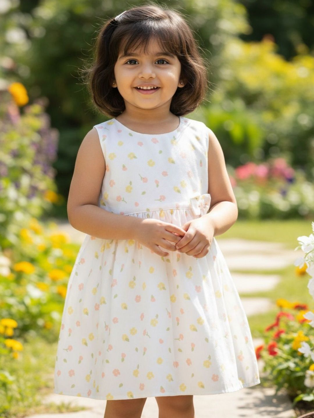 V-Mart Print Sleeveless Dress-image-39