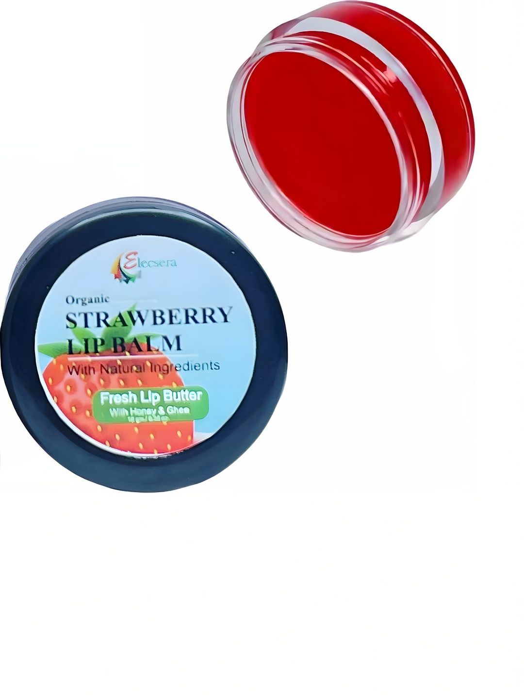 Elecsera Strawberry Lip Balm With Honey & Ghee - 10 g-picture-10