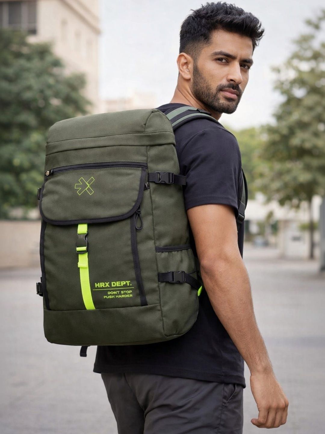 HRX by Hrithik Roshan Unisex Brand Logo Backpack-picture-58