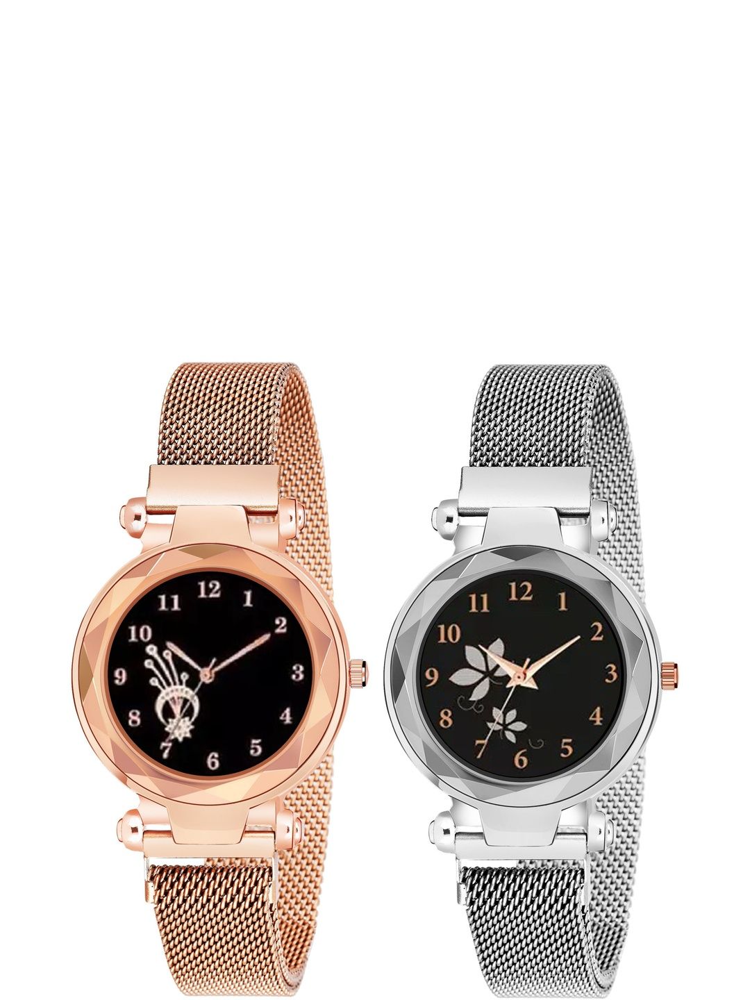 mivaan Girls Dial & Stainless Steel Straps Watch Com2-MS-Mag.Gold-Leaf-Mag.Silver&-picture-27