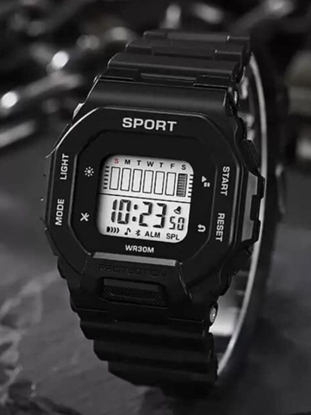 SELLORIA Unisex Kids Dial & Stainless Steel Bracelet Style Straps Watch Dash_Black_15-picture-23
