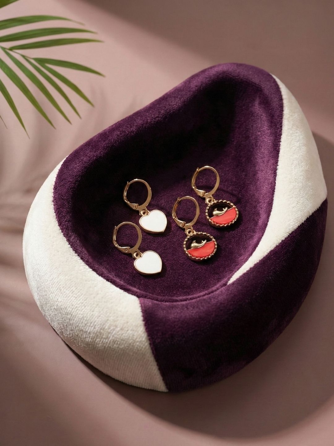 Lara Karen Set Of 2 Gold-Plated Drop Earrings-image-37