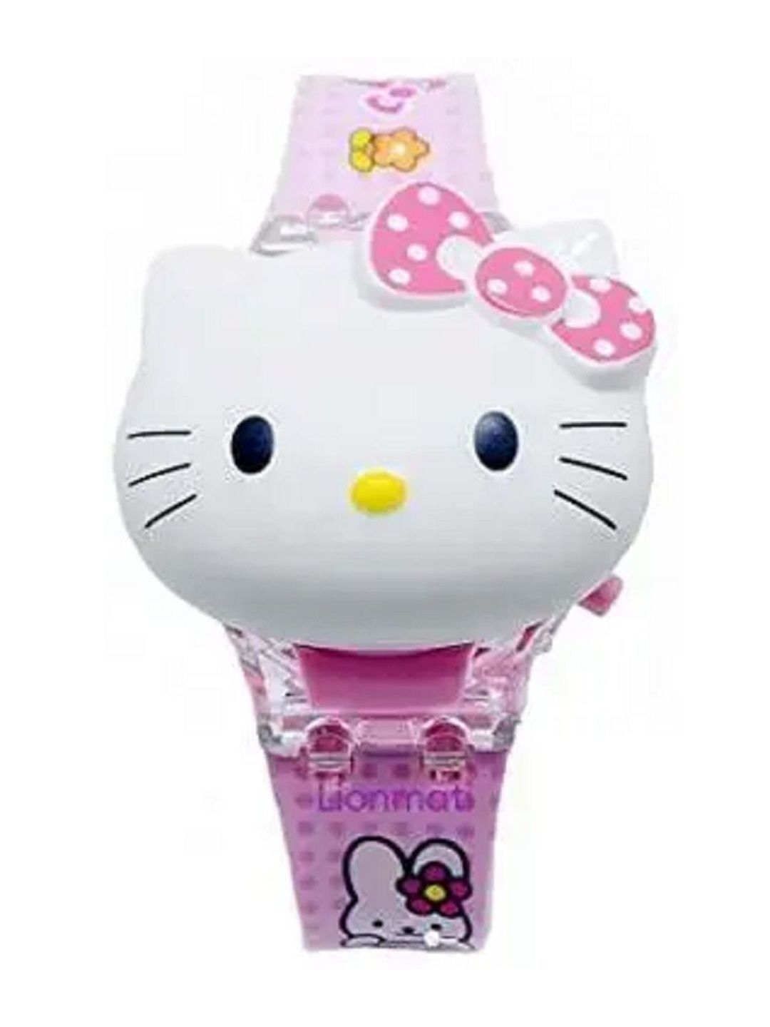 SELLORIA Unisex Kids Dial & Stainless Steel Bracelet Style Straps Watch new helo kity face and light-picture-55