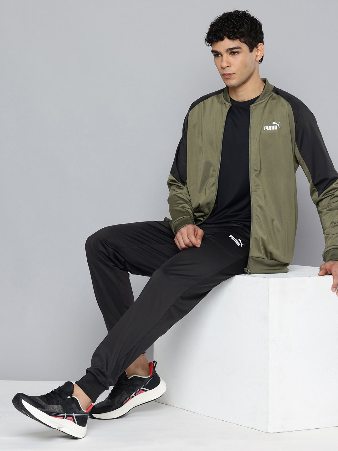 Puma Mandarin Collar Raglan Sleeves Baseball Tracksuit-picture-45