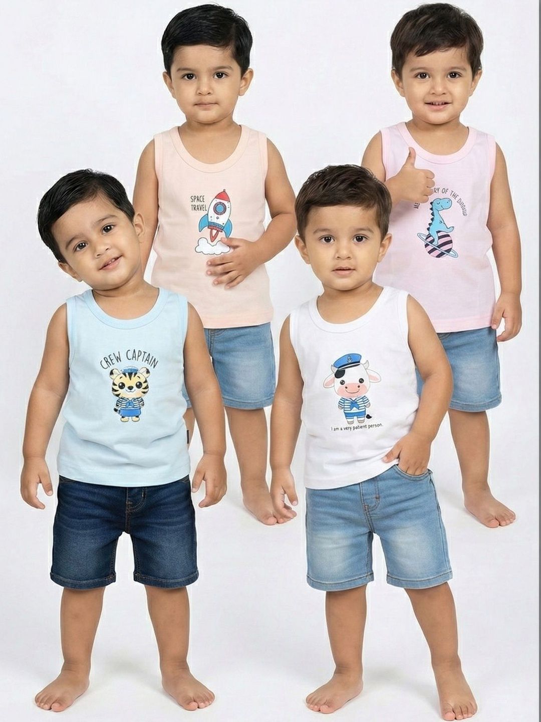 CUCUMBER Boys Pack Of 4 Cotton Basic-picture-35