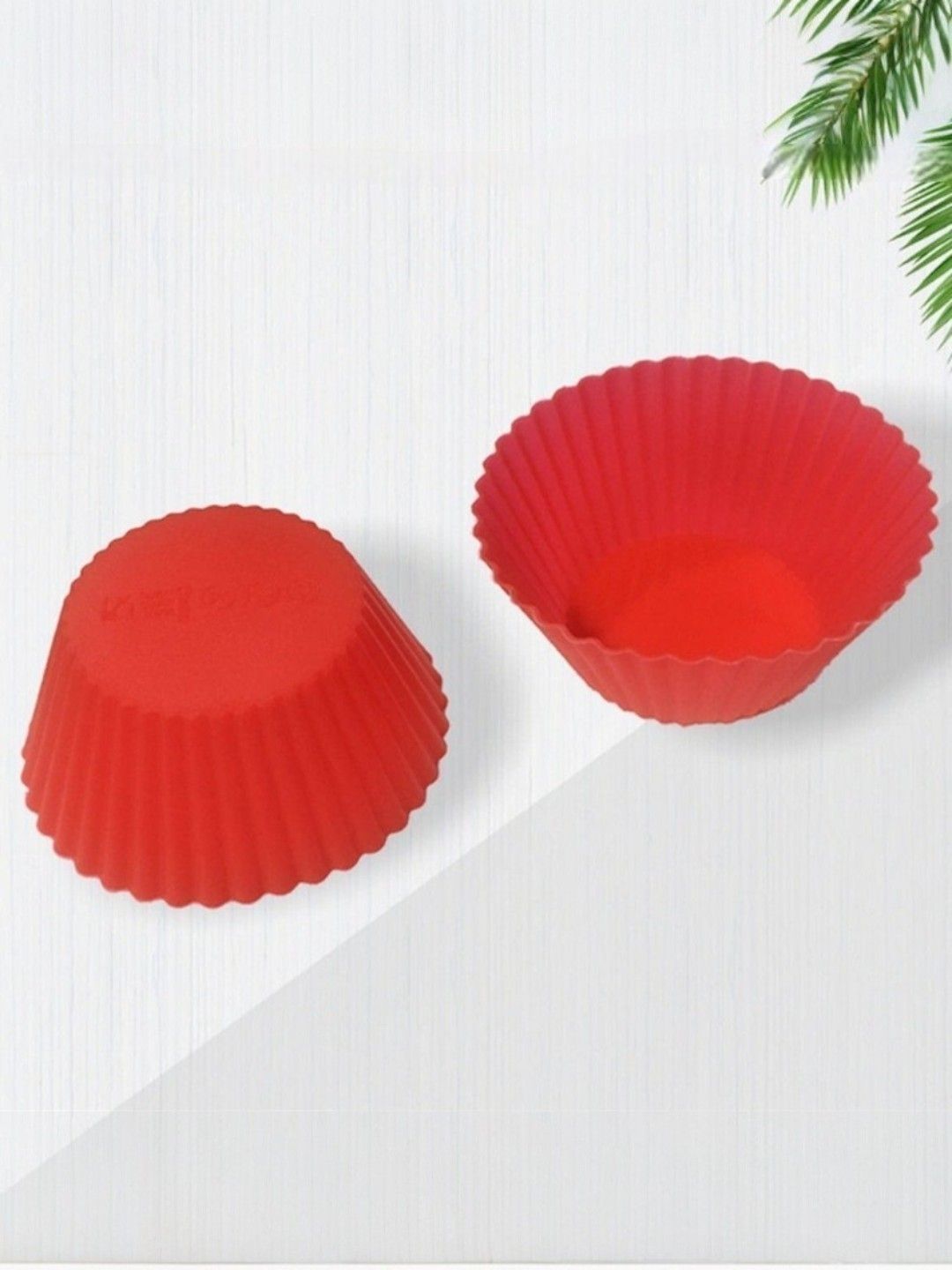 DeoDap Red & Blue 8 Pcs Reusable Non-Stick Baking Cup-picture-30