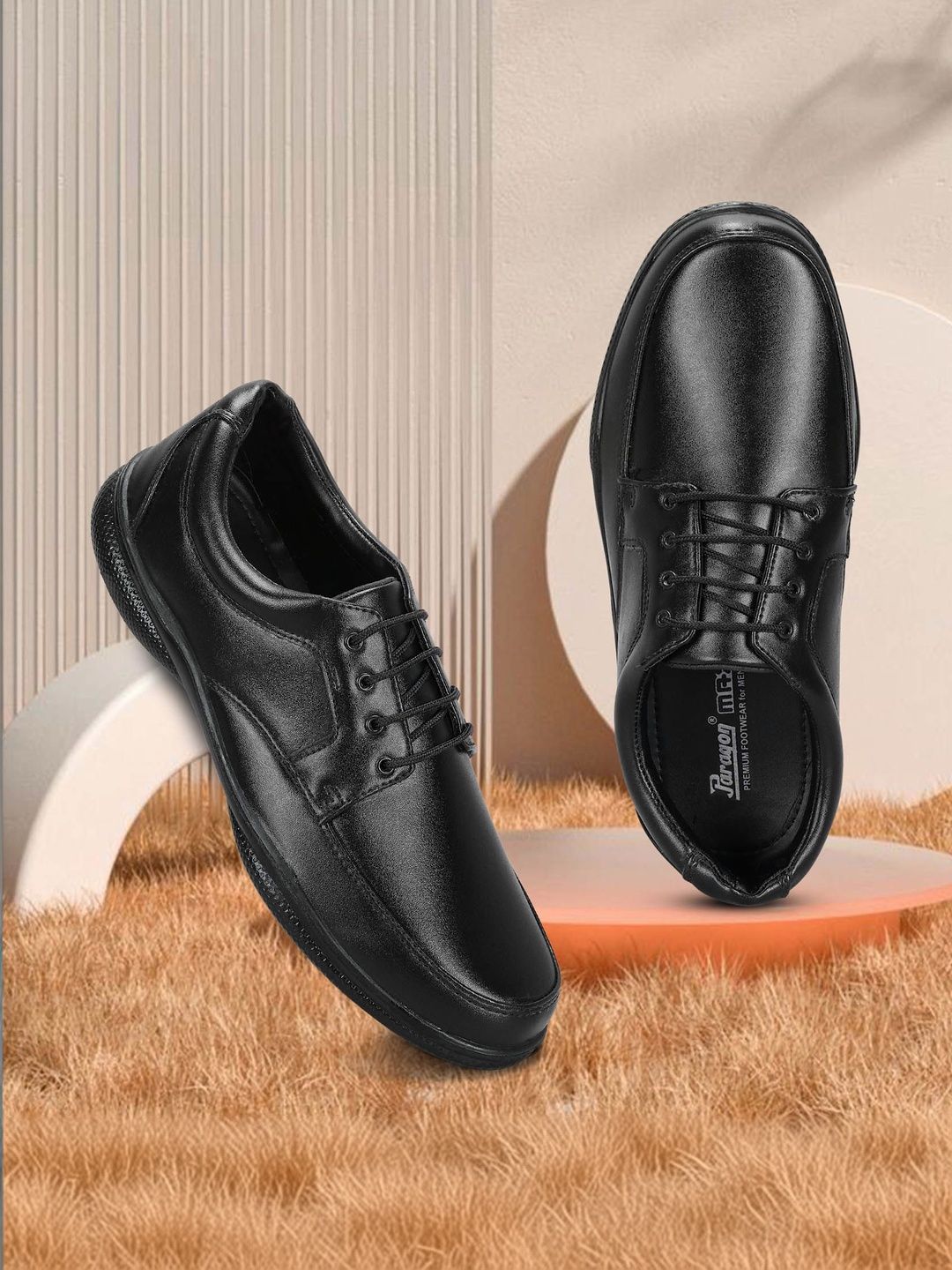 Paragon Men Round Toe Formal Derbys Shoes-picture-24