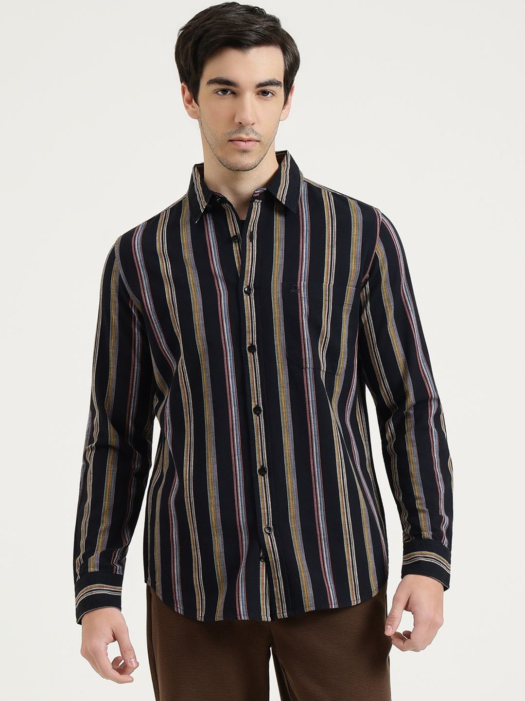 United Colors of Benetton Men Striped Casual Shirt-picture-21