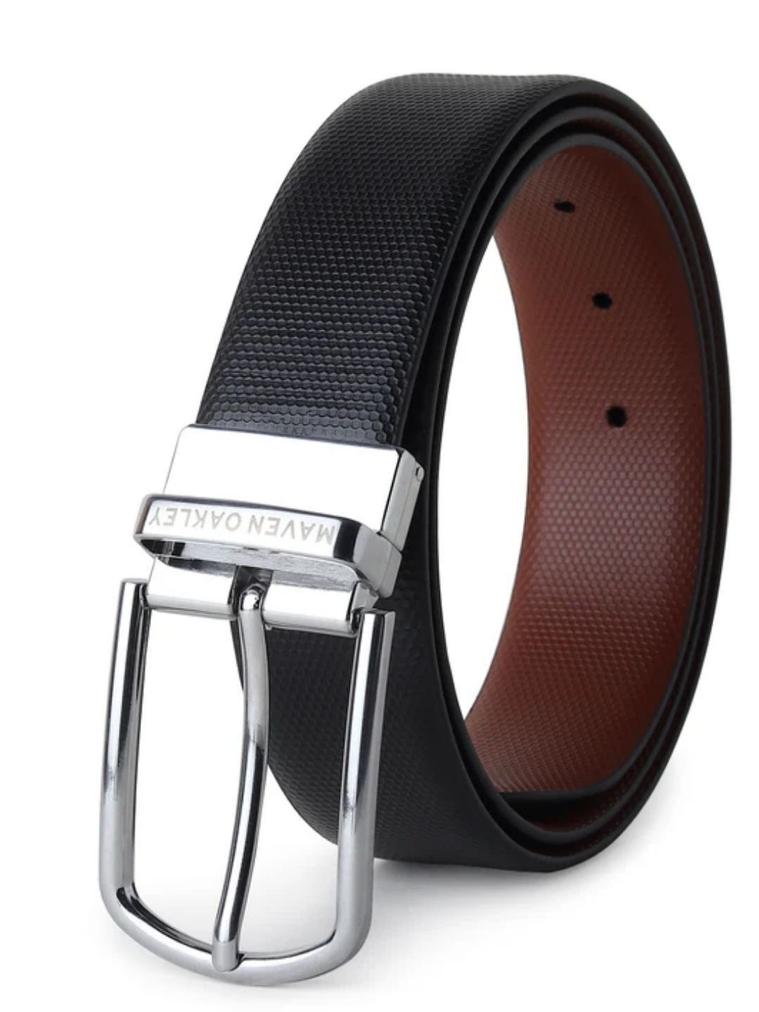 MAVEN OAKLEY Men Leather Reversible Formal Belt-picture-14