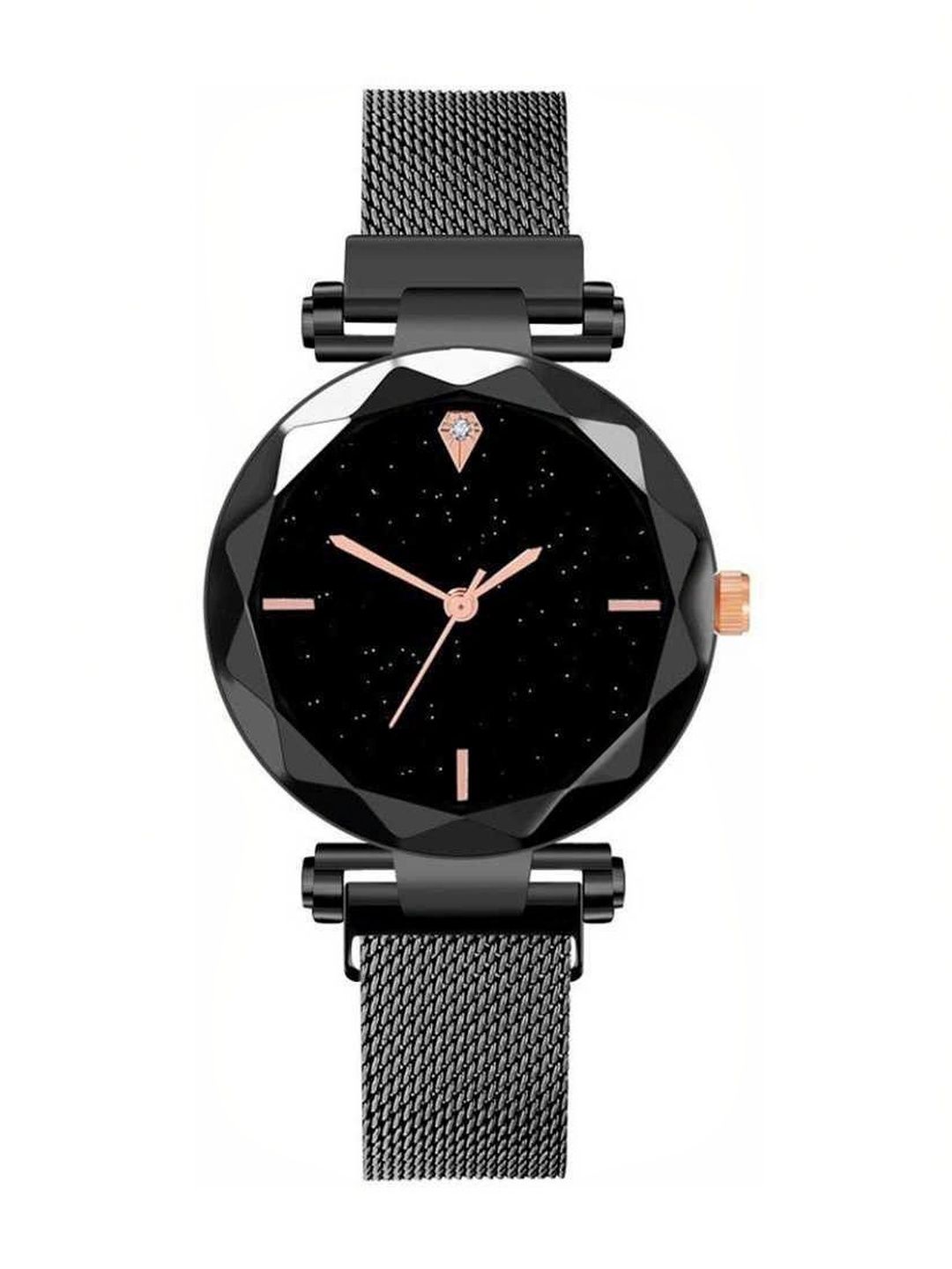 SELLORIA Unisex Kids Dial & Stainless Steel Bracelet Style Straps Watch BlkMgnt_4-picture-57