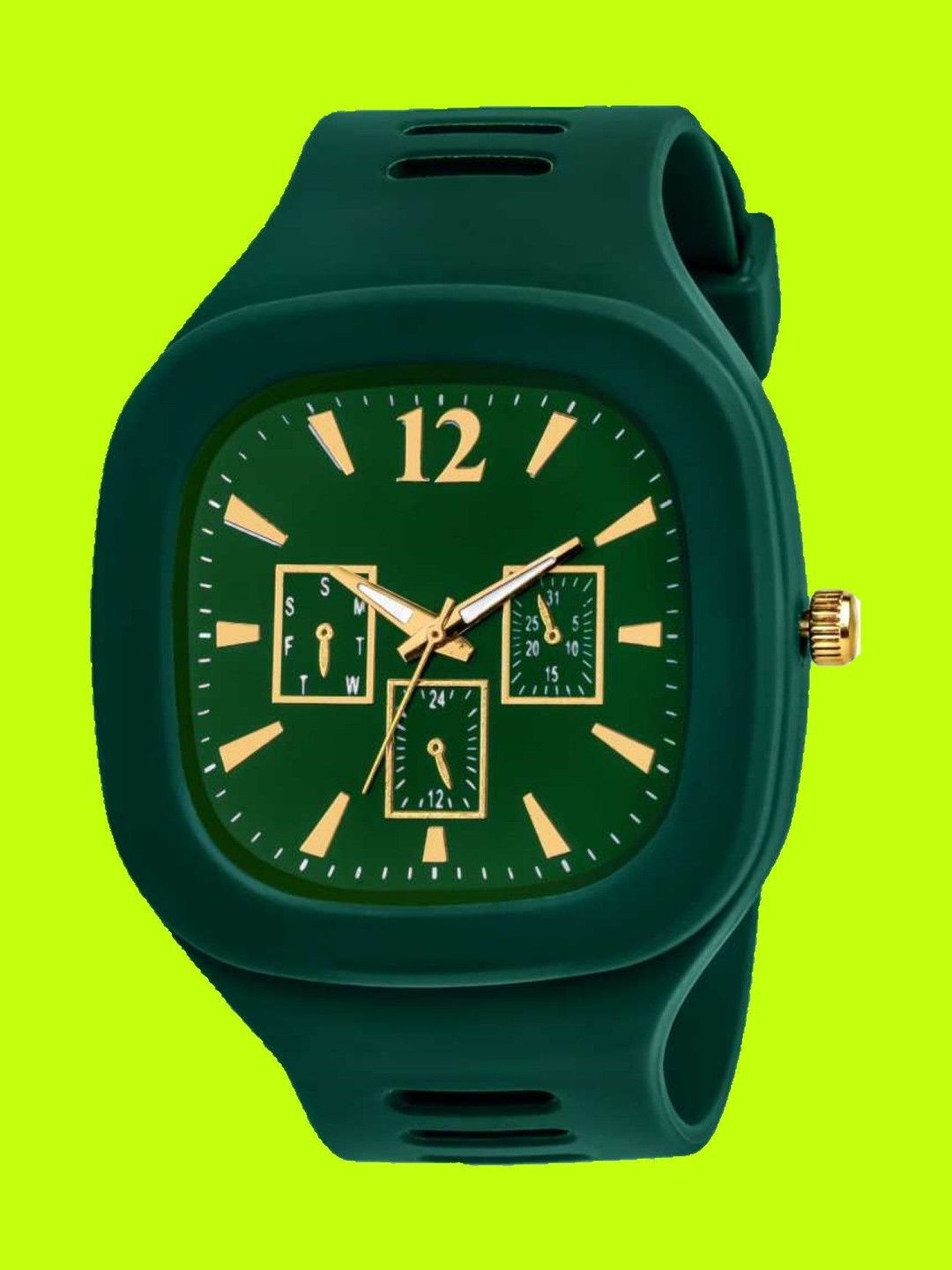 SELLORIA Unisex Kids Dial & Stainless Steel Bracelet Style Straps Watch BL-0027_Green-picture-40