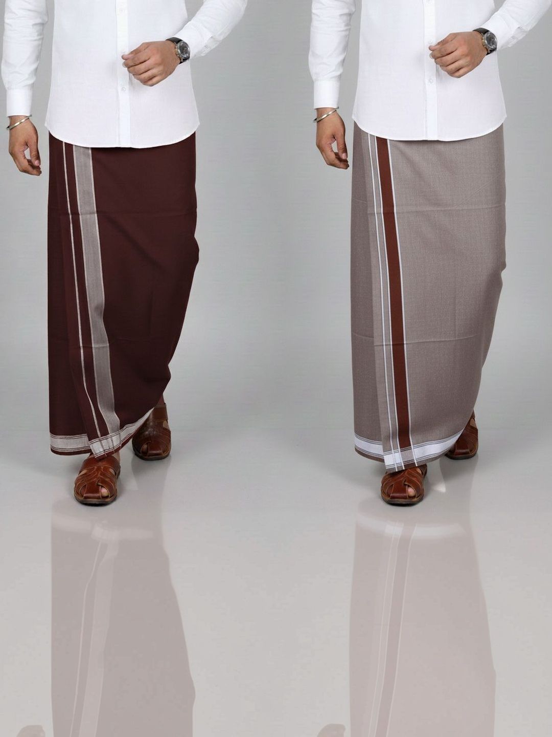 TUNI MANI Pack of 2 Cotton Kerala Style Dhoti 2.0m-picture-11