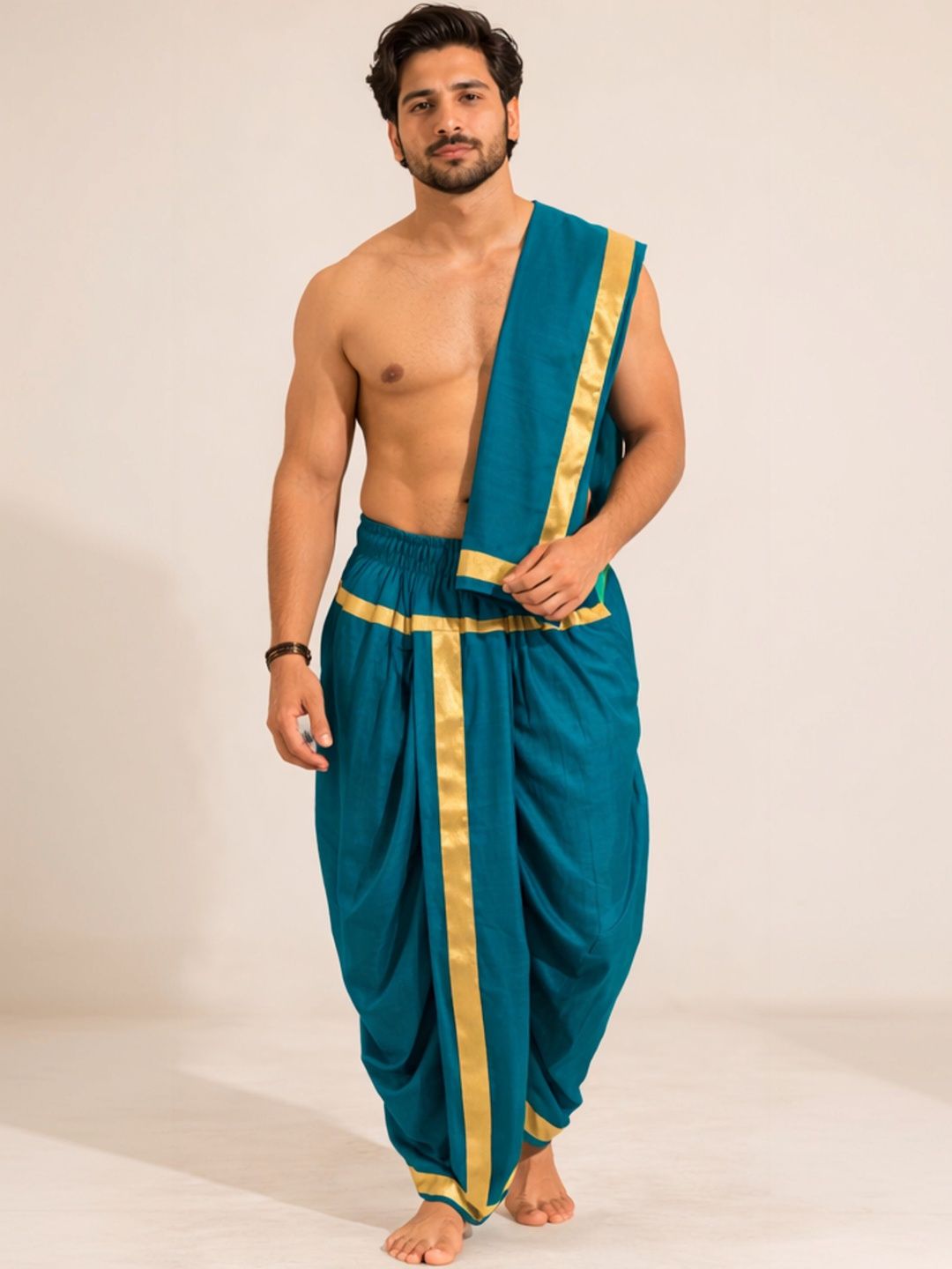 TATTVA Men Cotton Blend Dhoti Pants Dhotis-picture-37