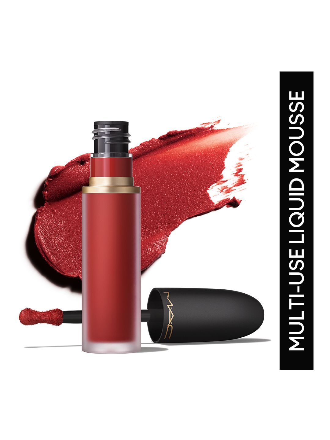 M.A.C Powder Kiss Lip & Cheek Matte Mousse 5ml - Ruby Boo-image-11