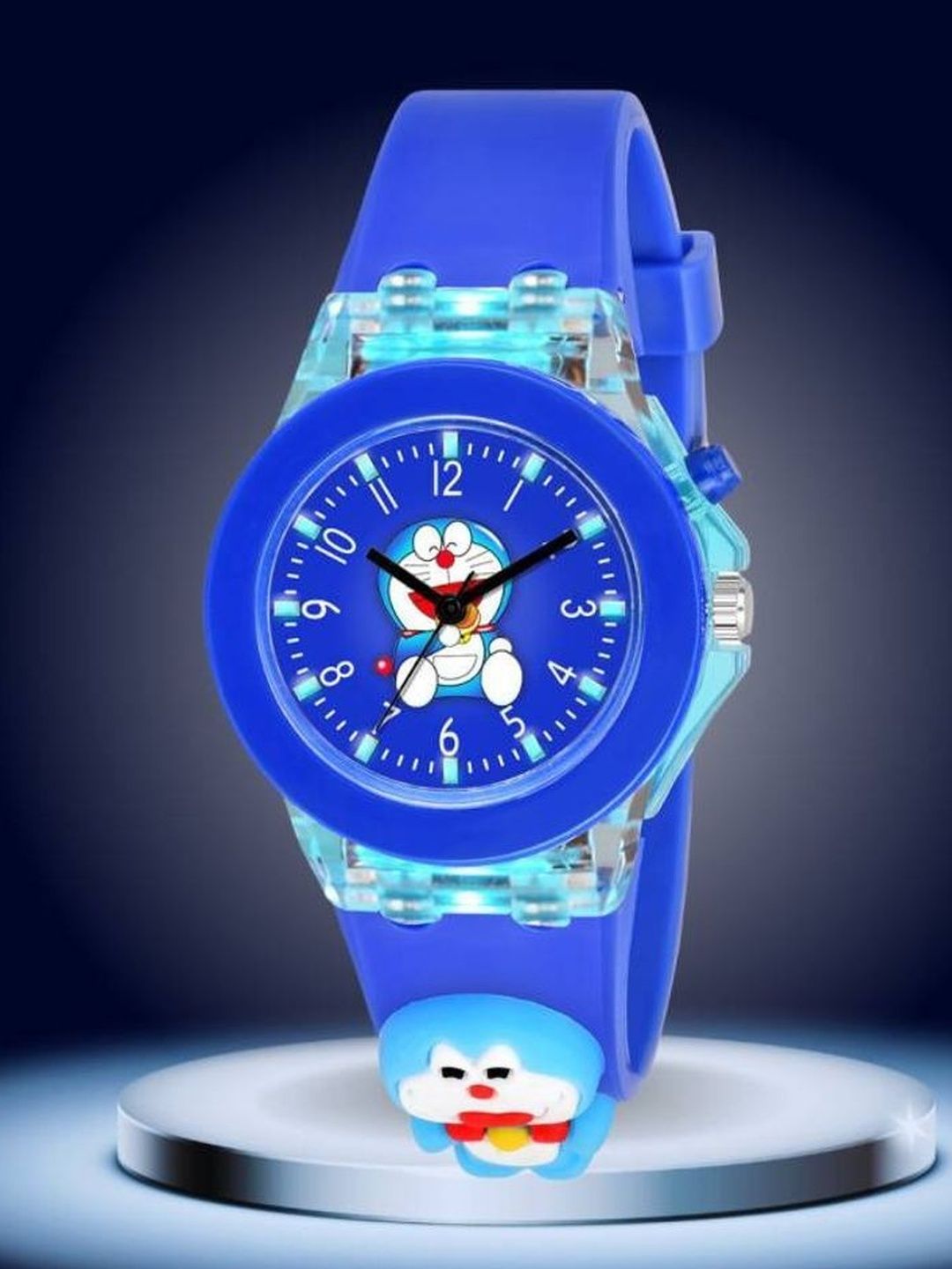 SELLORIA Unisex Kids Dial & Stainless Steel Bracelet Style Straps Watch MN-Lights_BlueDoraemn_-picture-41