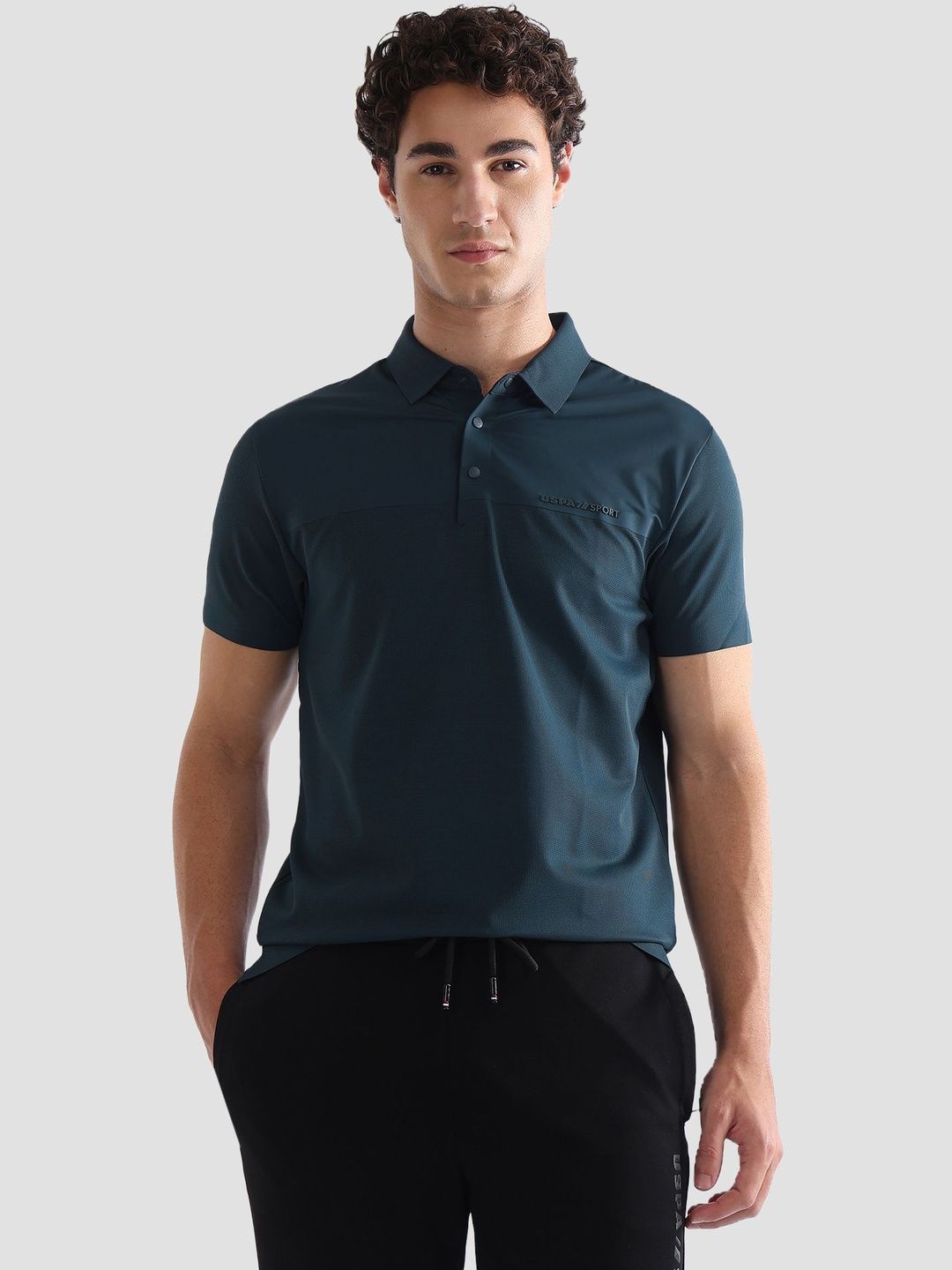 USPA Sport Men Polo Collar Slim Fit T-shirt-picture-25