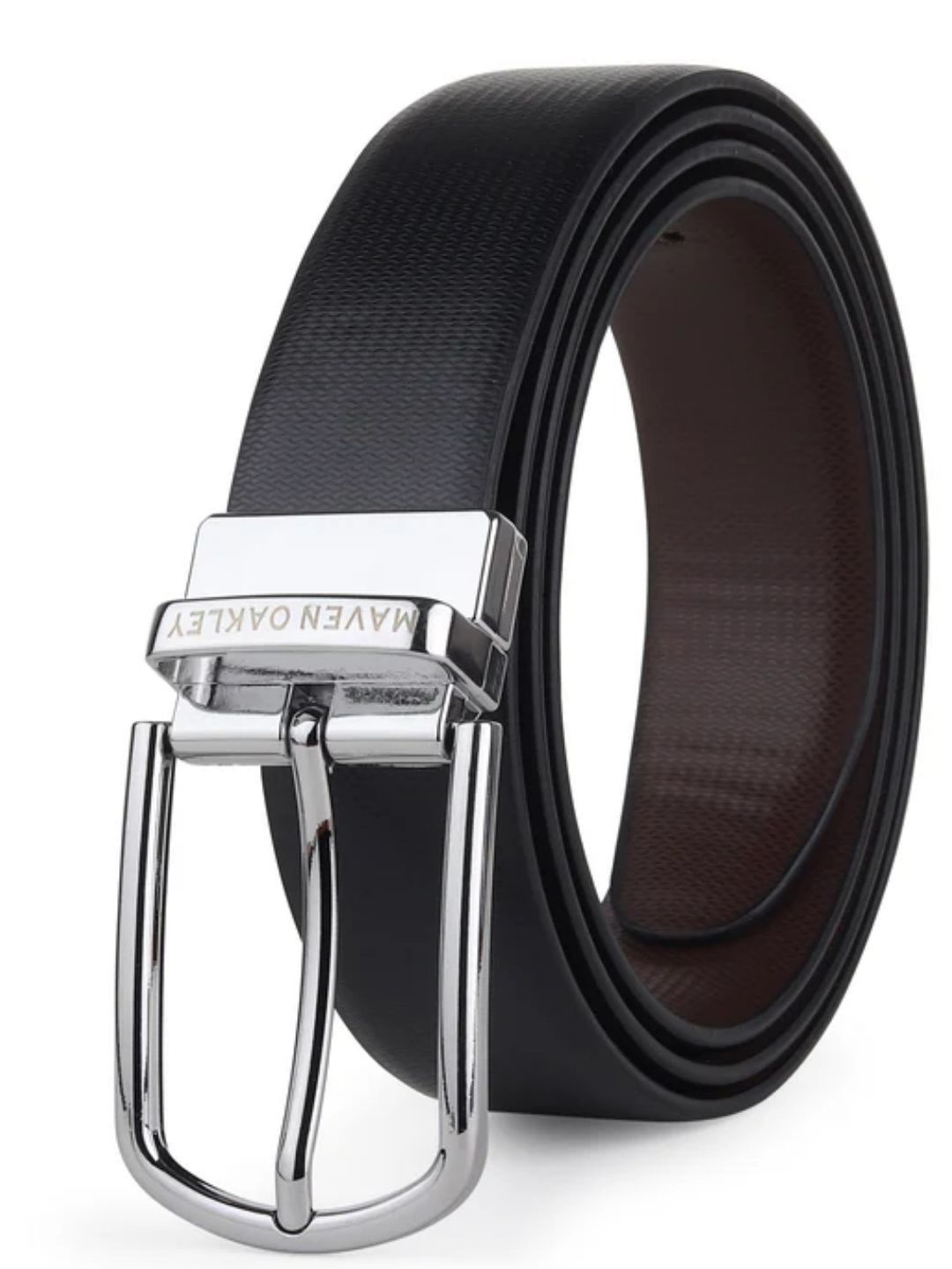 MAVEN OAKLEY Men Leather Reversible Formal Belt-picture-11