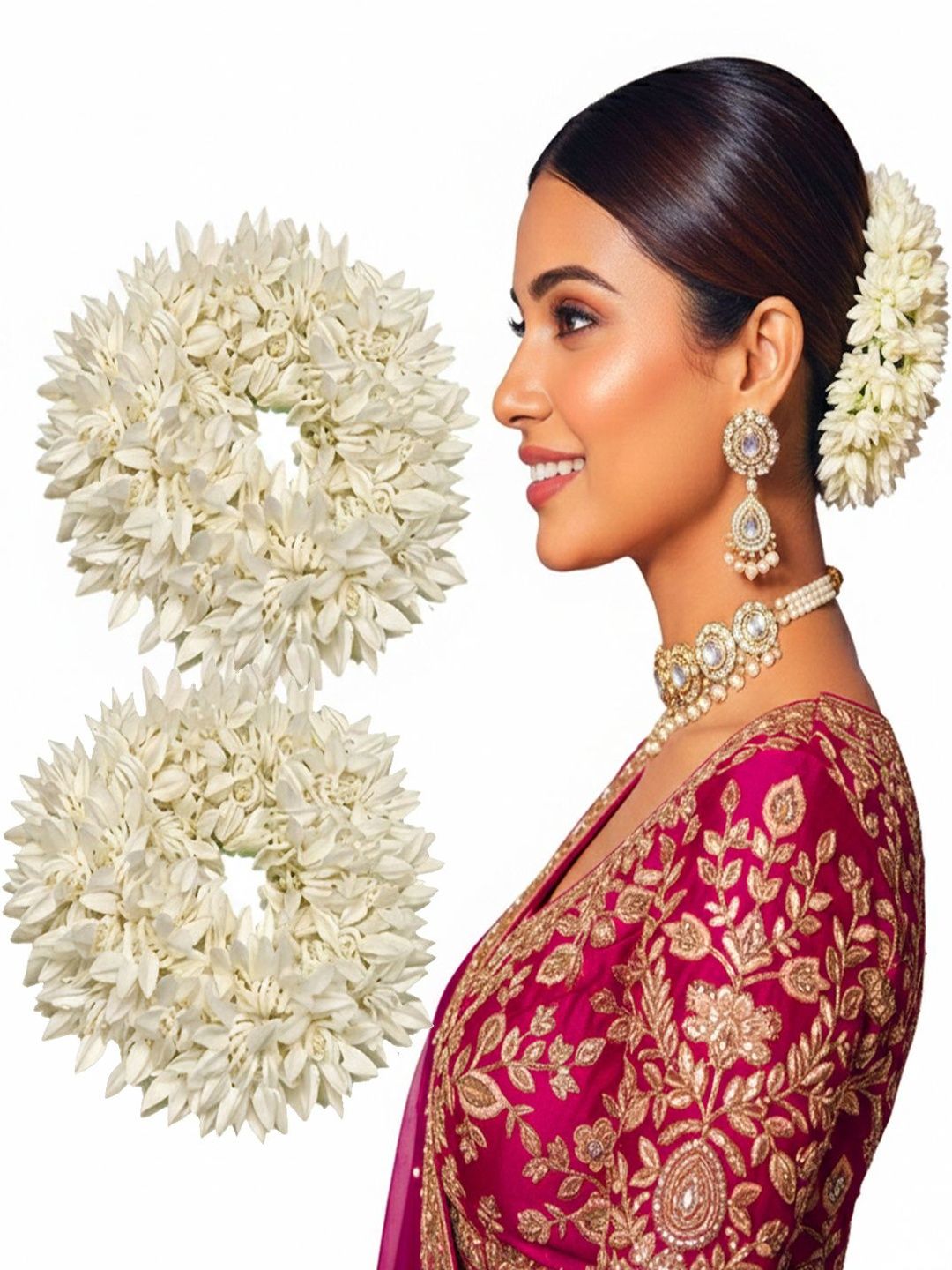 KHANBAGSTORE Girls Set of 2 Embellished Hair Accessory Set-picture-49