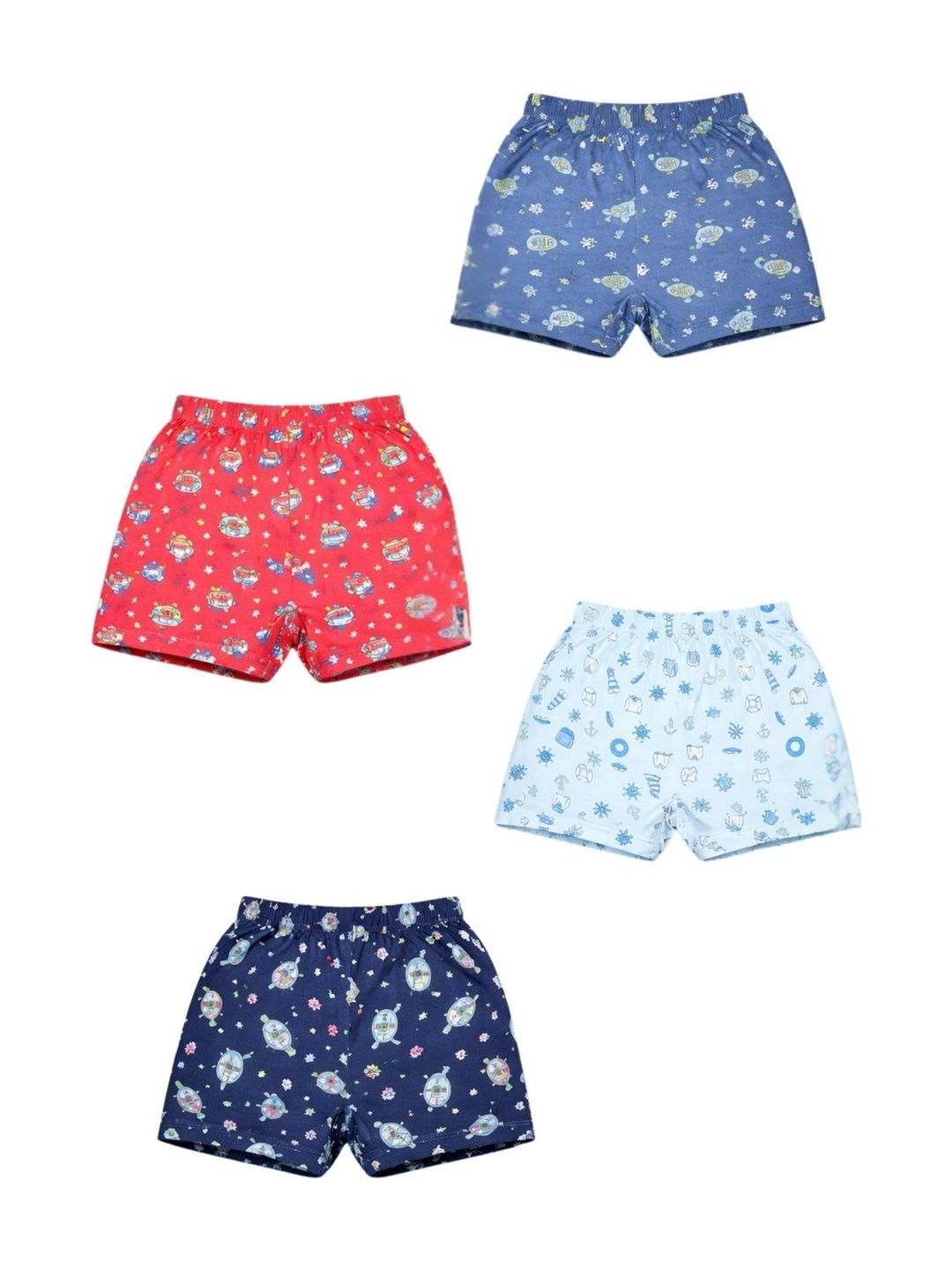 CUCUMBER Boys Pack Of 4 Printed Cotton Basic Briefs-picture-44