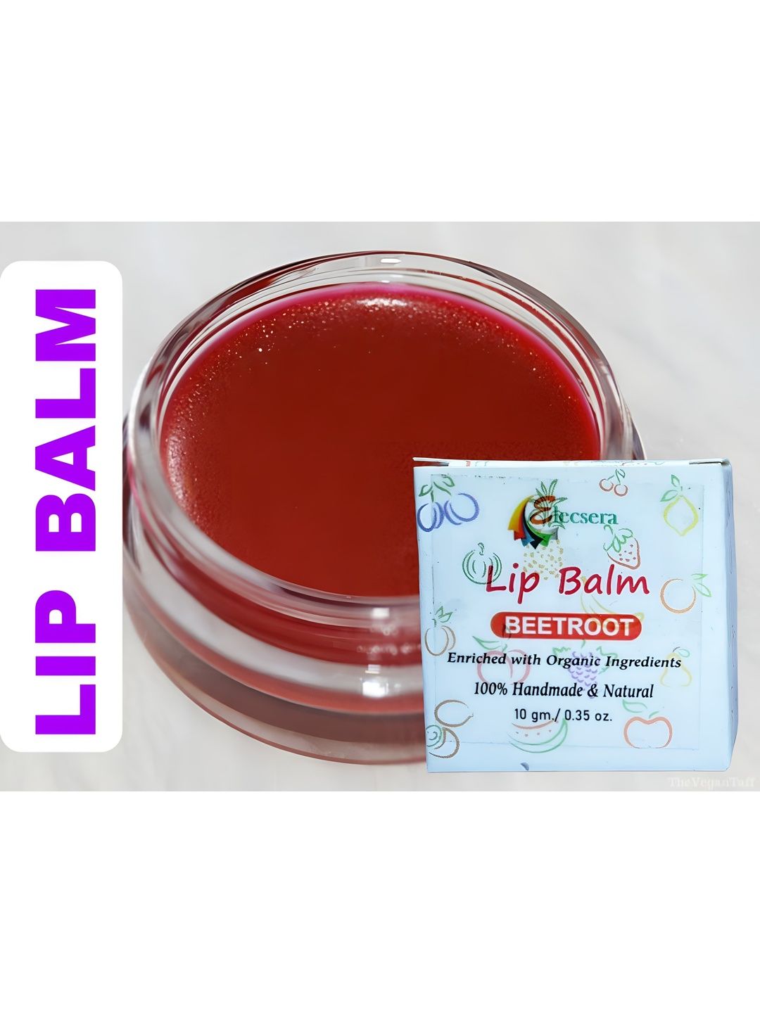 Elecsera Beetroot Lip Balm For Chapped Lips - Pink -10 g-picture-22