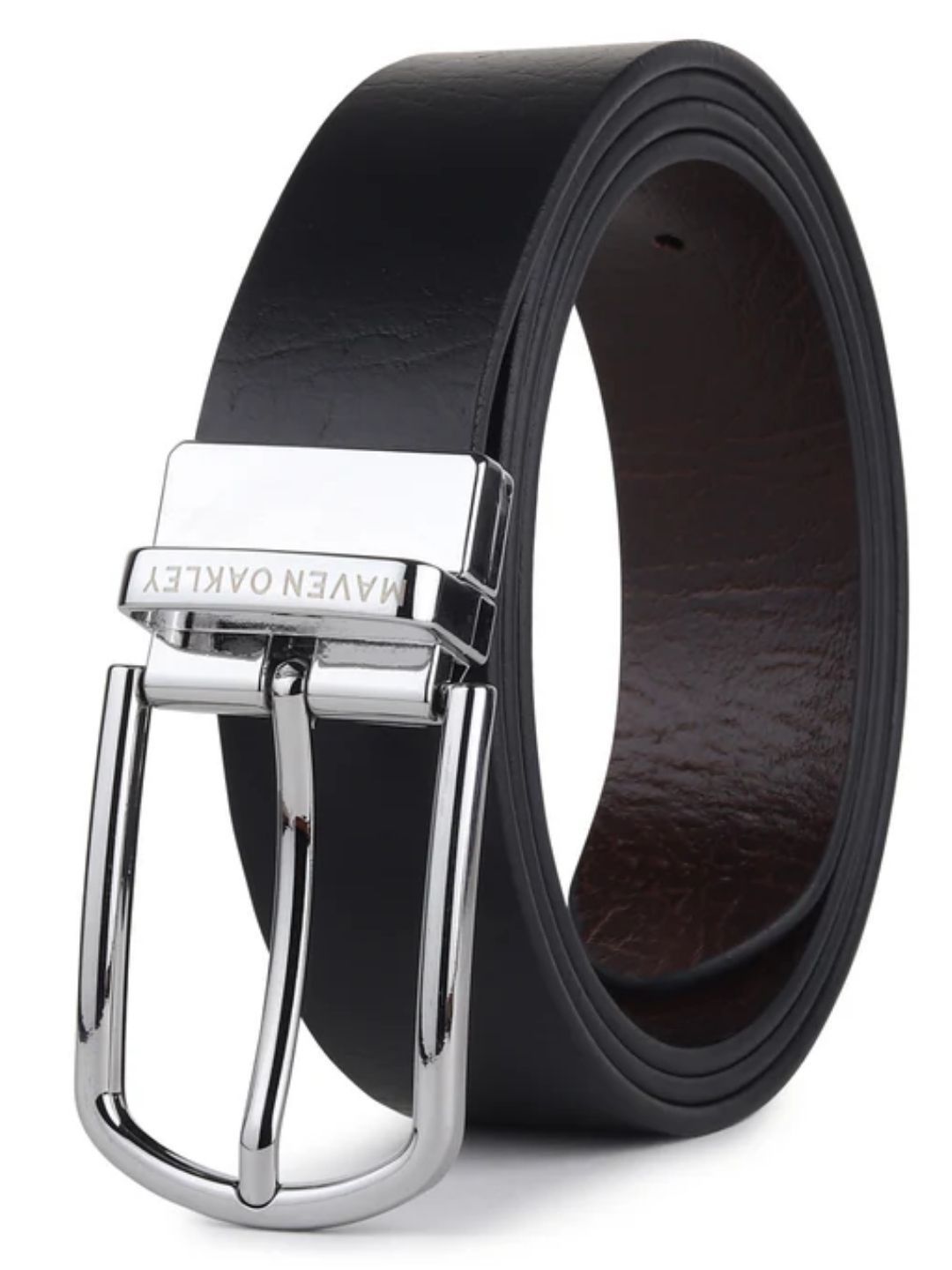 MAVEN OAKLEY Men Leather Reversible Formal Belt-picture-13