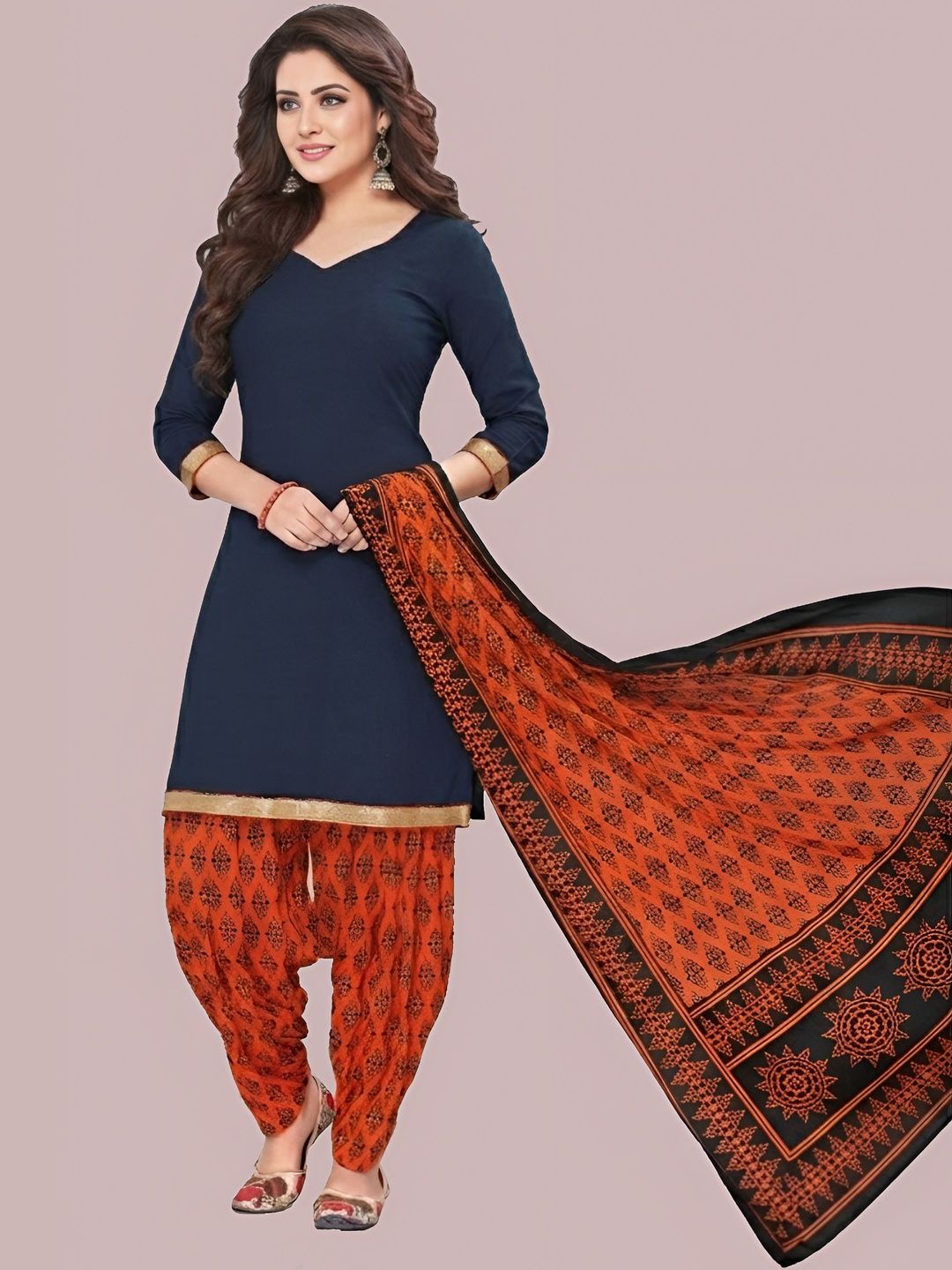 REYA Printed Unstitched Dress Material-picture-27