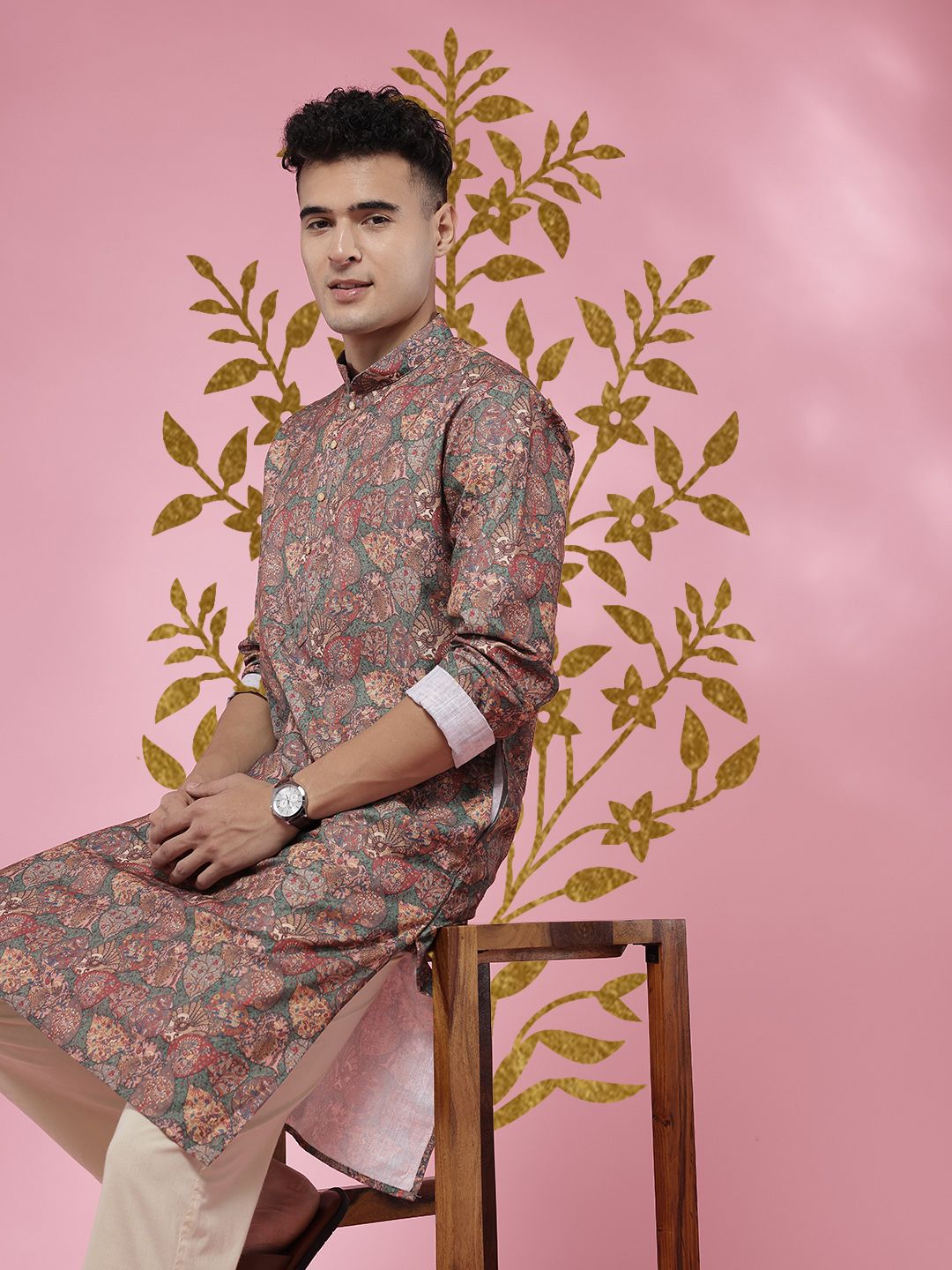 Anouk Mirage Men Ethnic Motifs Printed Kurta-picture-43