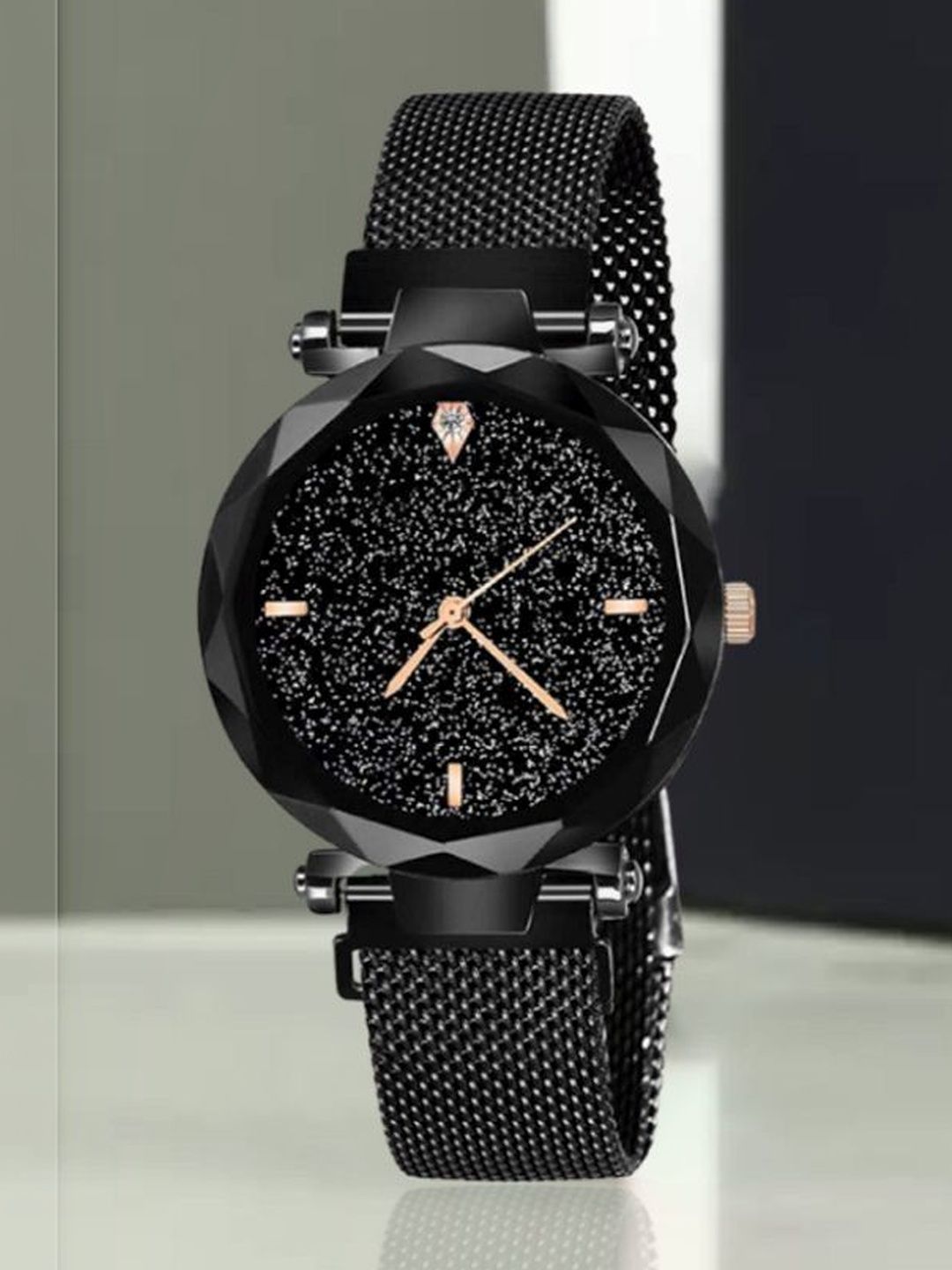 SELLORIA Unisex Kids Dial & Stainless Steel Bracelet Style Straps Watch 0001 bilack magnet_12-picture-28