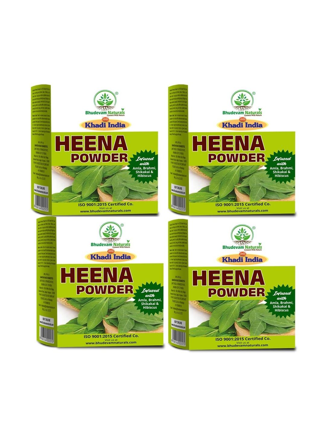 Bhudevam Naturals Set Of 4 Henna Powder For Strong & Shiny Hair - 100 g Each-picture-10