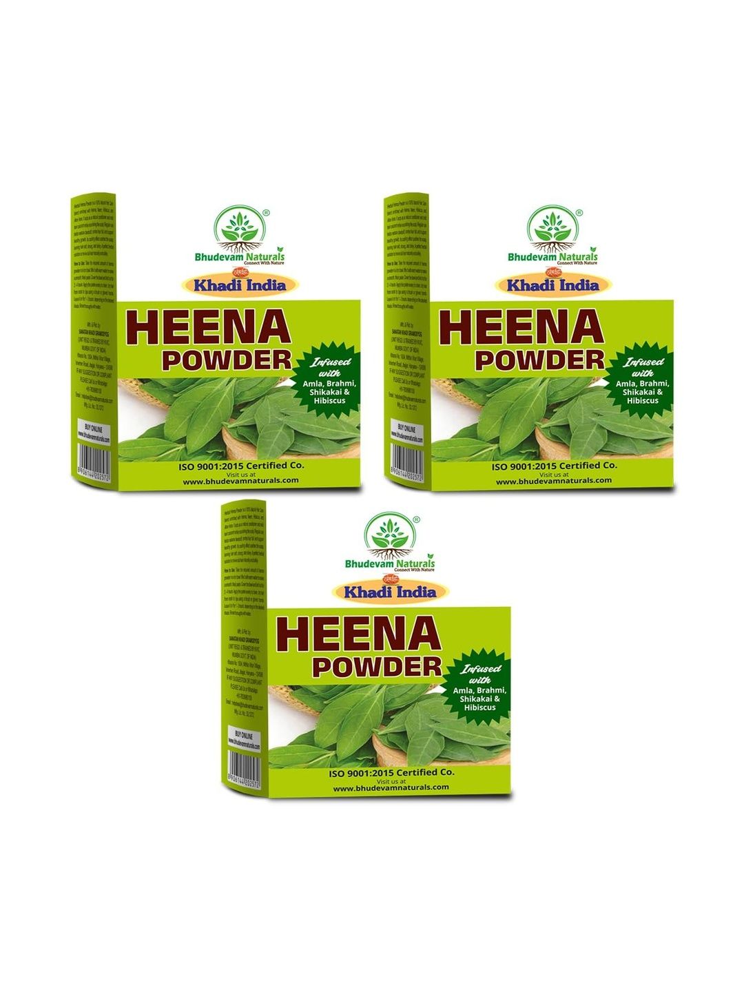 Bhudevam Naturals Set Of 3 Natural Henna Powder - 100 g Each-image-39
