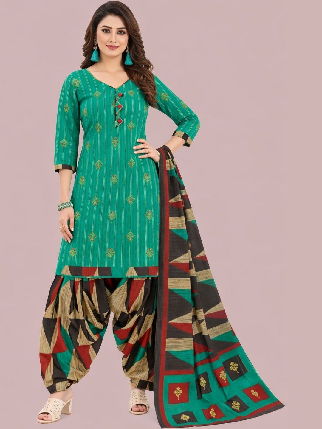 REYA Printed Unstitched Dress Material-picture-4