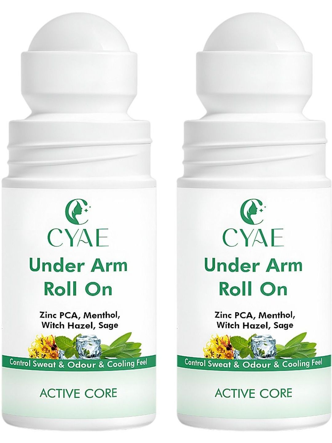 Cyae Set Of 2 Active Core Under Arm Roll On - 50 ml Each-picture-10