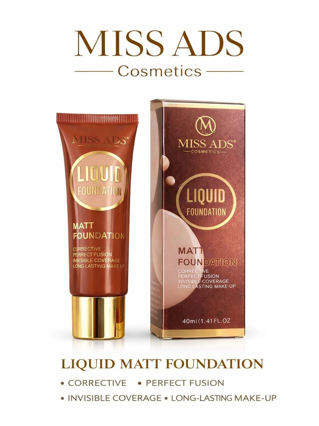 MISS ADS Matt Liquid Foundation - 40 ml - MAFC011-picture-19