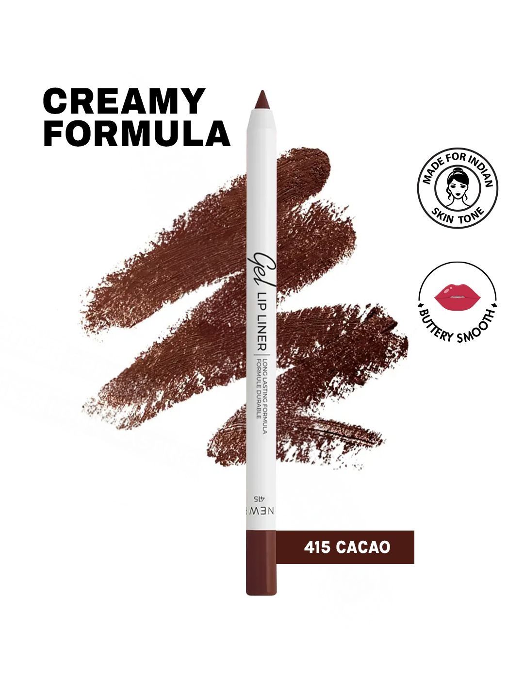 LAMEL Long lasting Gel Lip Liner - Brown 416 - 1.8 g-picture-19